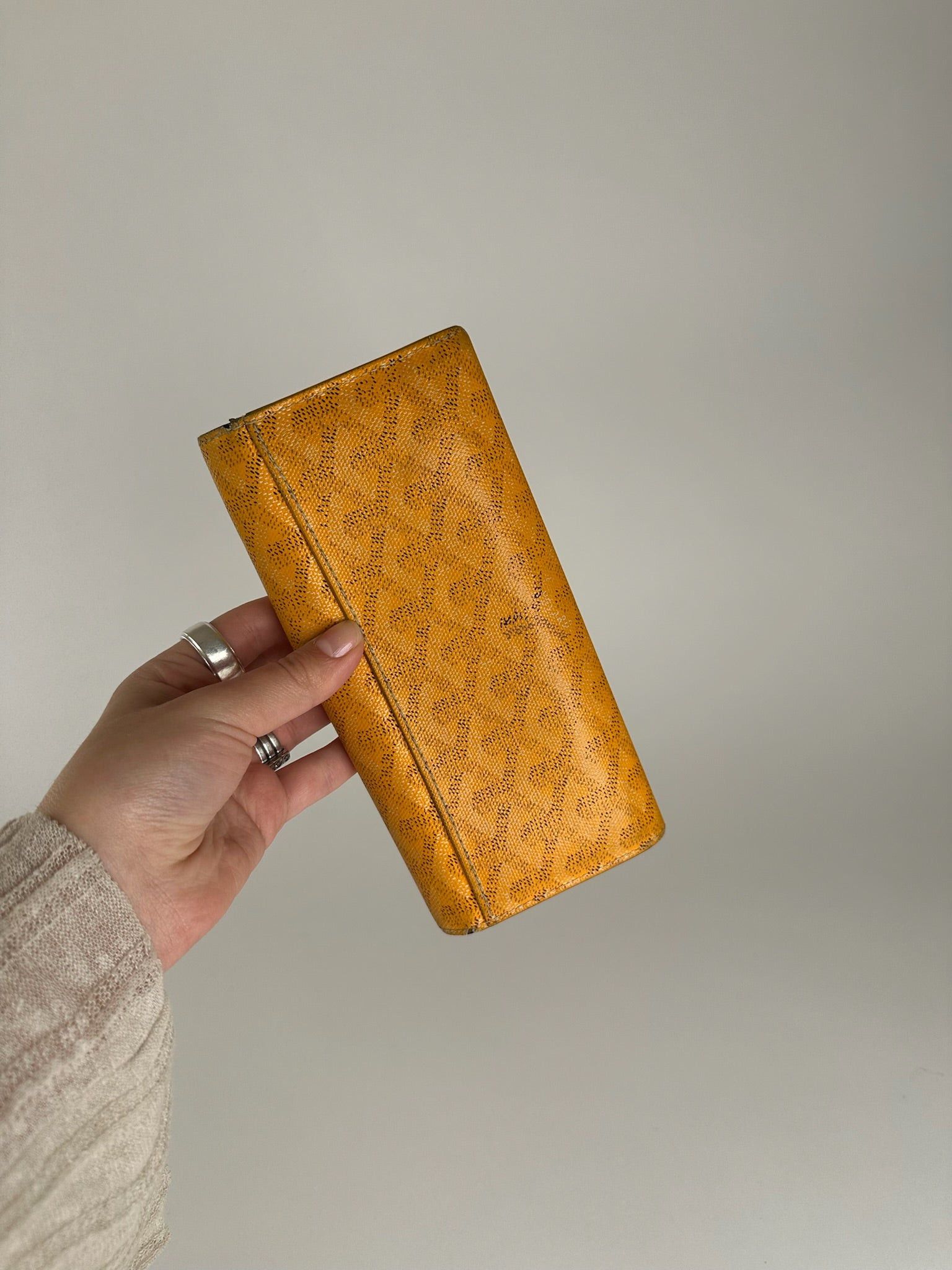 Goyard Vintage monogram Leather wallet yellow Size ONE SIZE - 10 Thumbnail