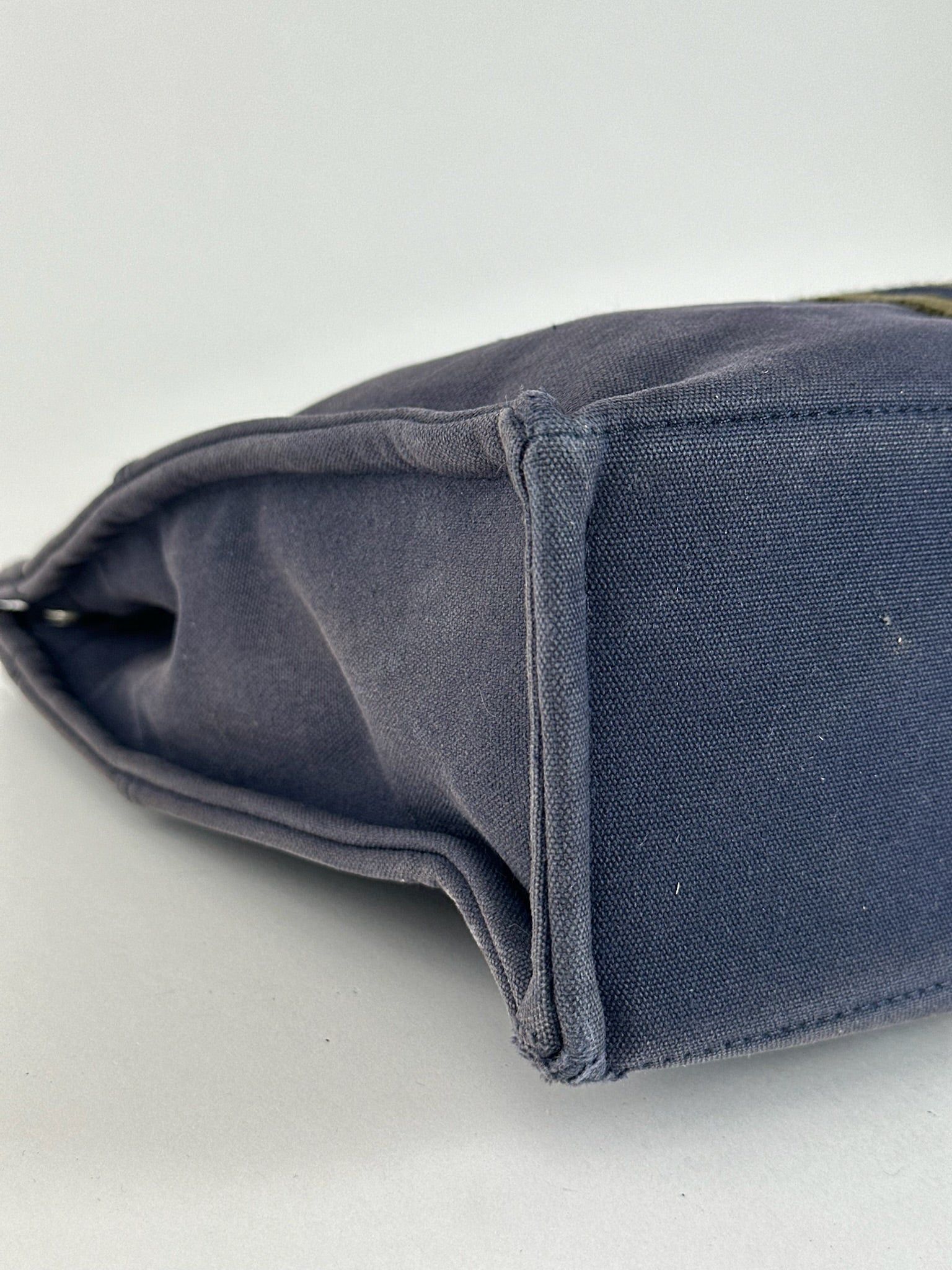 Other Vintage Hermes Canvas Shopper Navy Size ONE SIZE - 6 Thumbnail