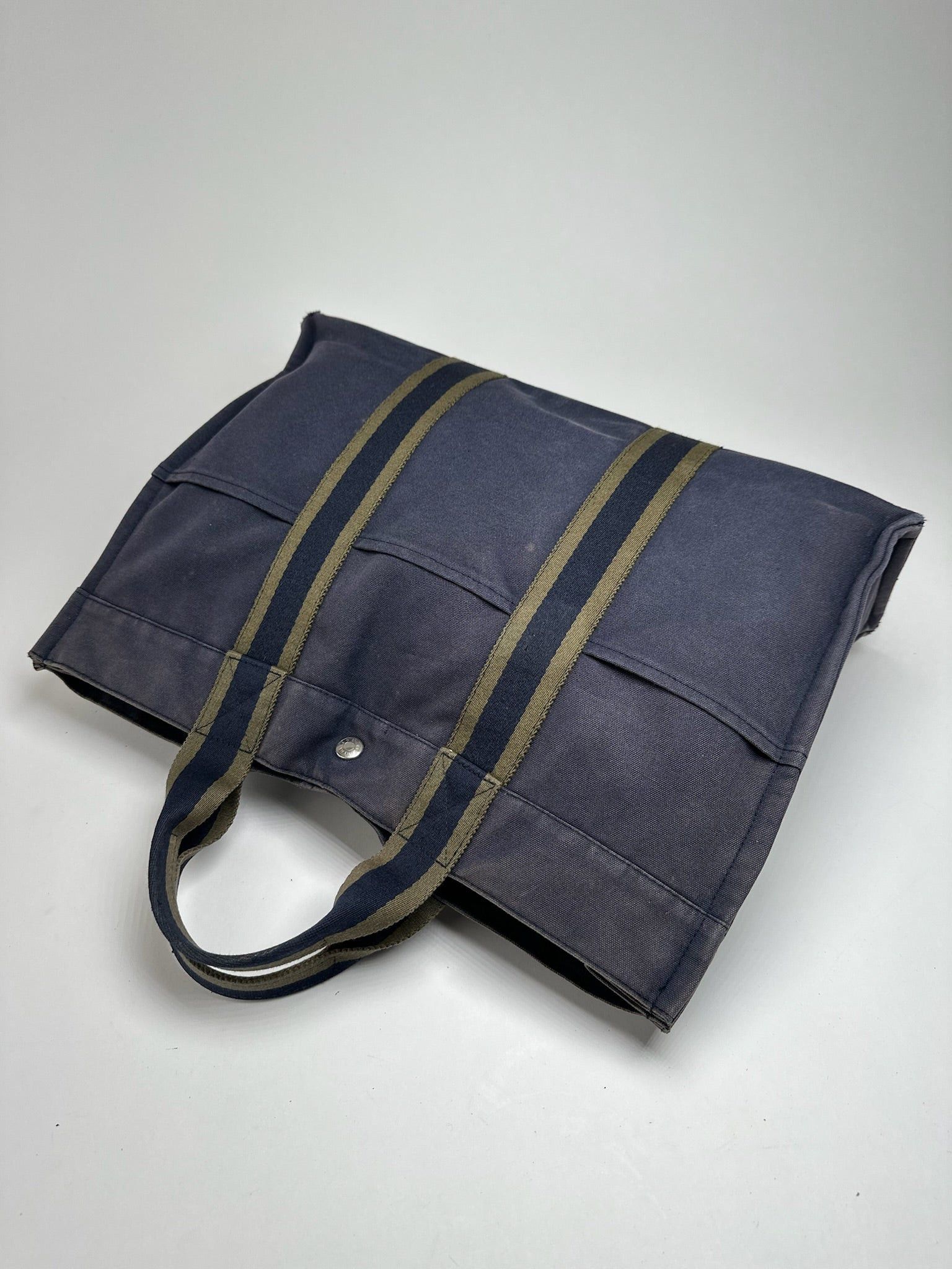 Other Vintage Hermes Canvas Shopper Navy Size ONE SIZE - 3 Thumbnail