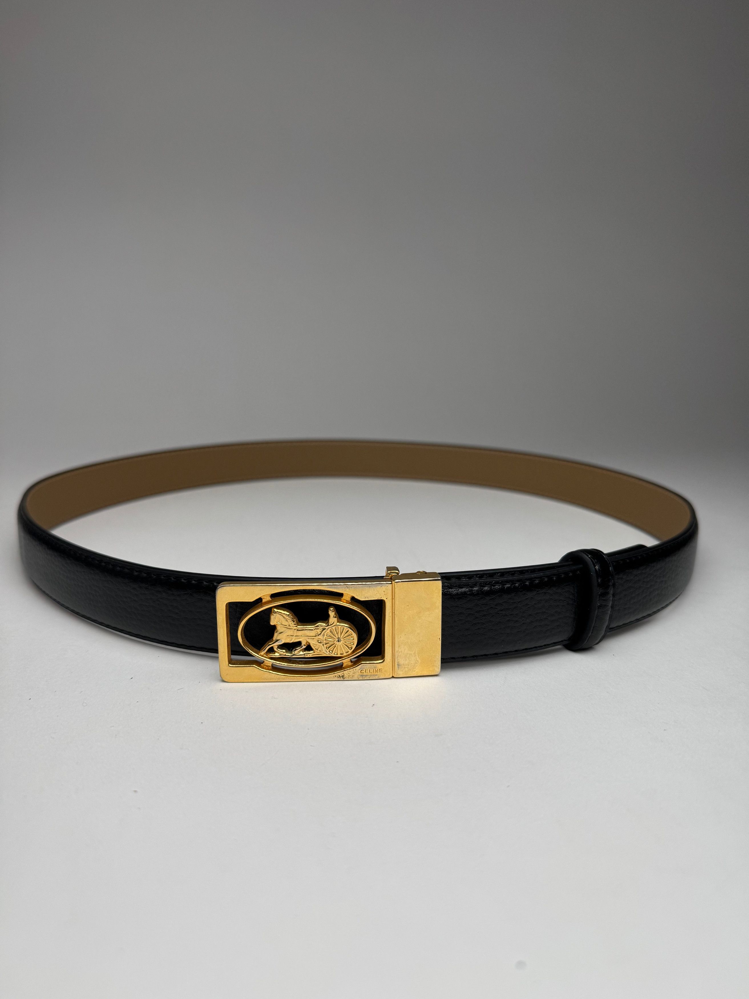 Celine Vintage Paris leather belt Size ONE SIZE - 6 Thumbnail
