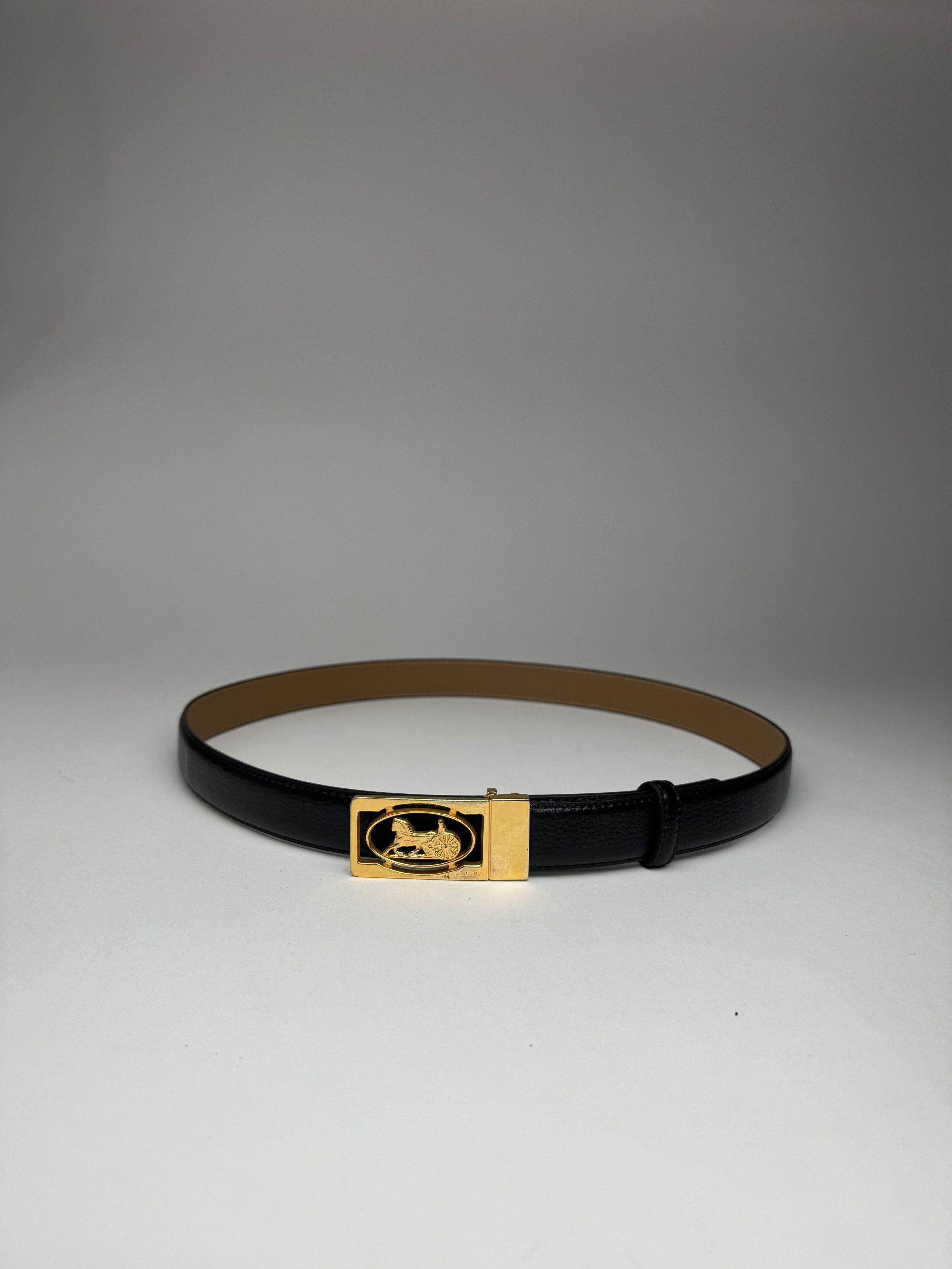 Celine Vintage Paris leather belt Size ONE SIZE - 7 Thumbnail