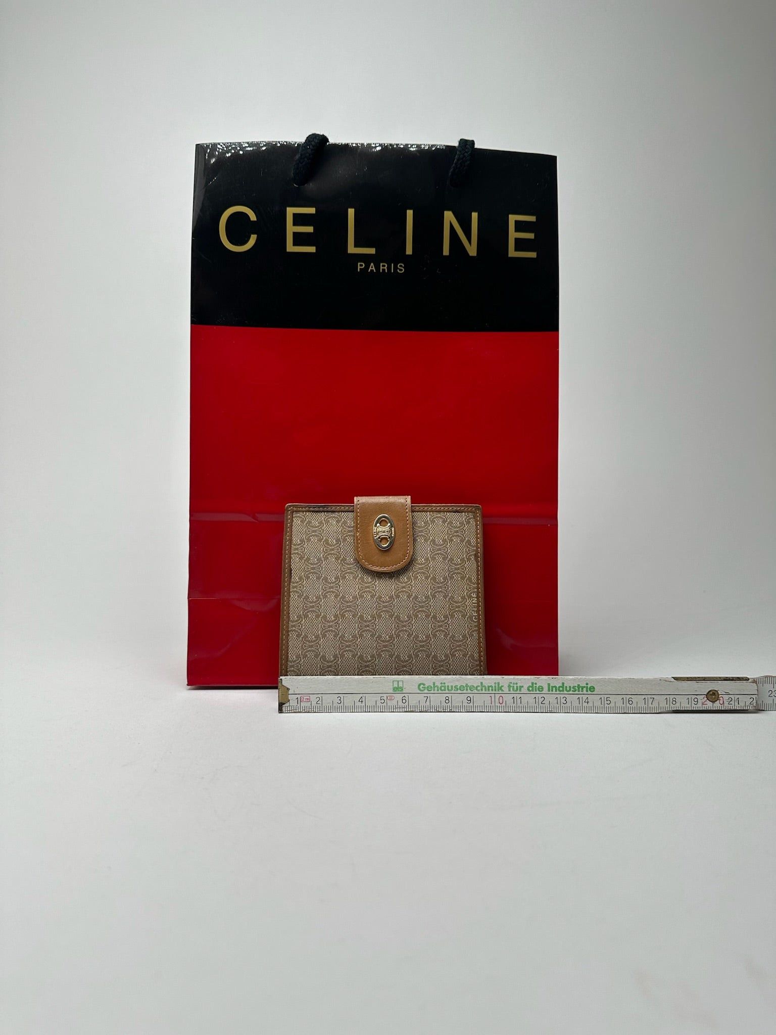 Celine Vintage Paris leather monogram wallet beige Size ONE SIZE - 11 Thumbnail