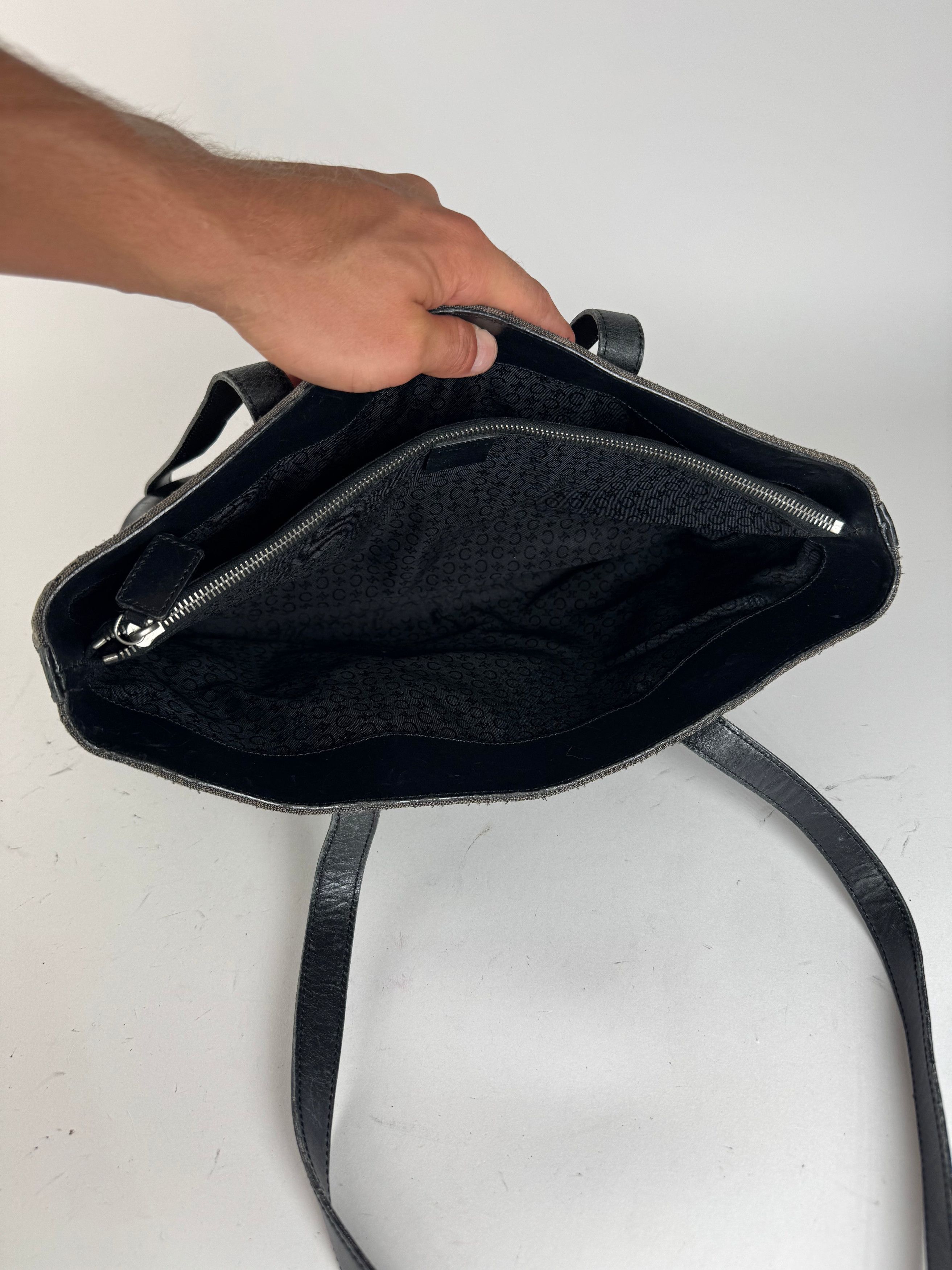 Celine Vintage Macadam Monogramm Bag Black Size ONE SIZE - 2 Thumbnail