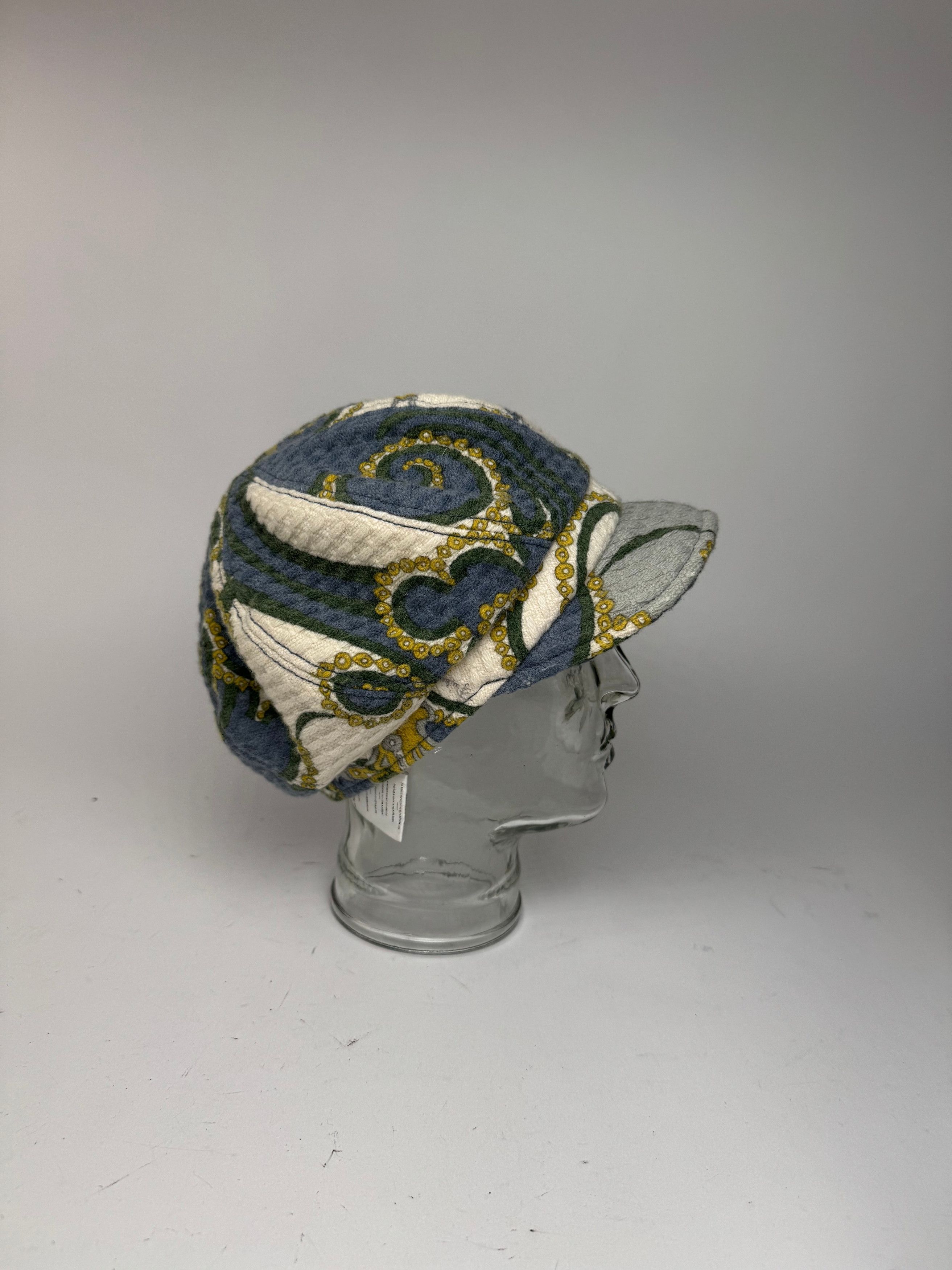 Emilio Pucci Vintage Wool hat Blue white yellow Size ONE SIZE - 9 Thumbnail