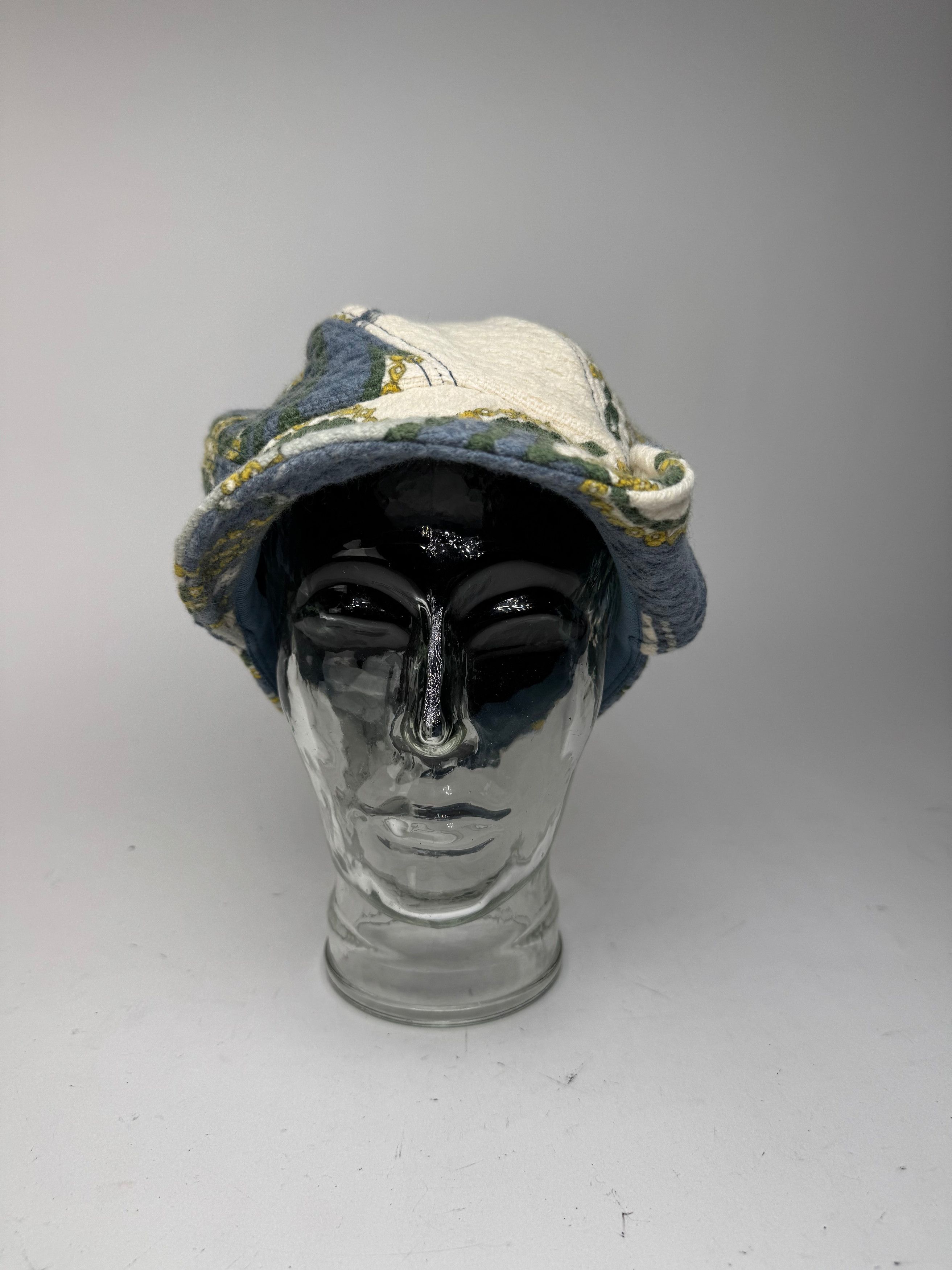 Emilio Pucci Vintage Wool hat Blue white yellow Size ONE SIZE - 8 Thumbnail