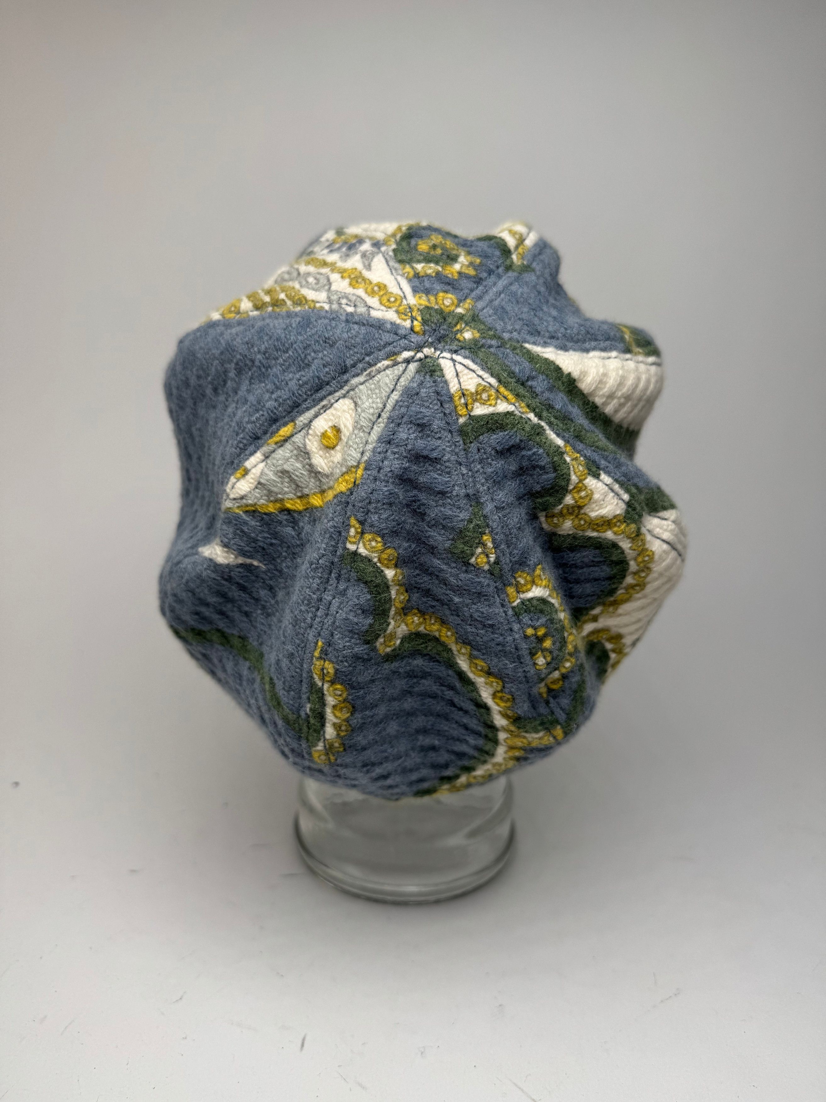 Emilio Pucci Vintage Wool hat Blue white yellow Size ONE SIZE - 11 Thumbnail