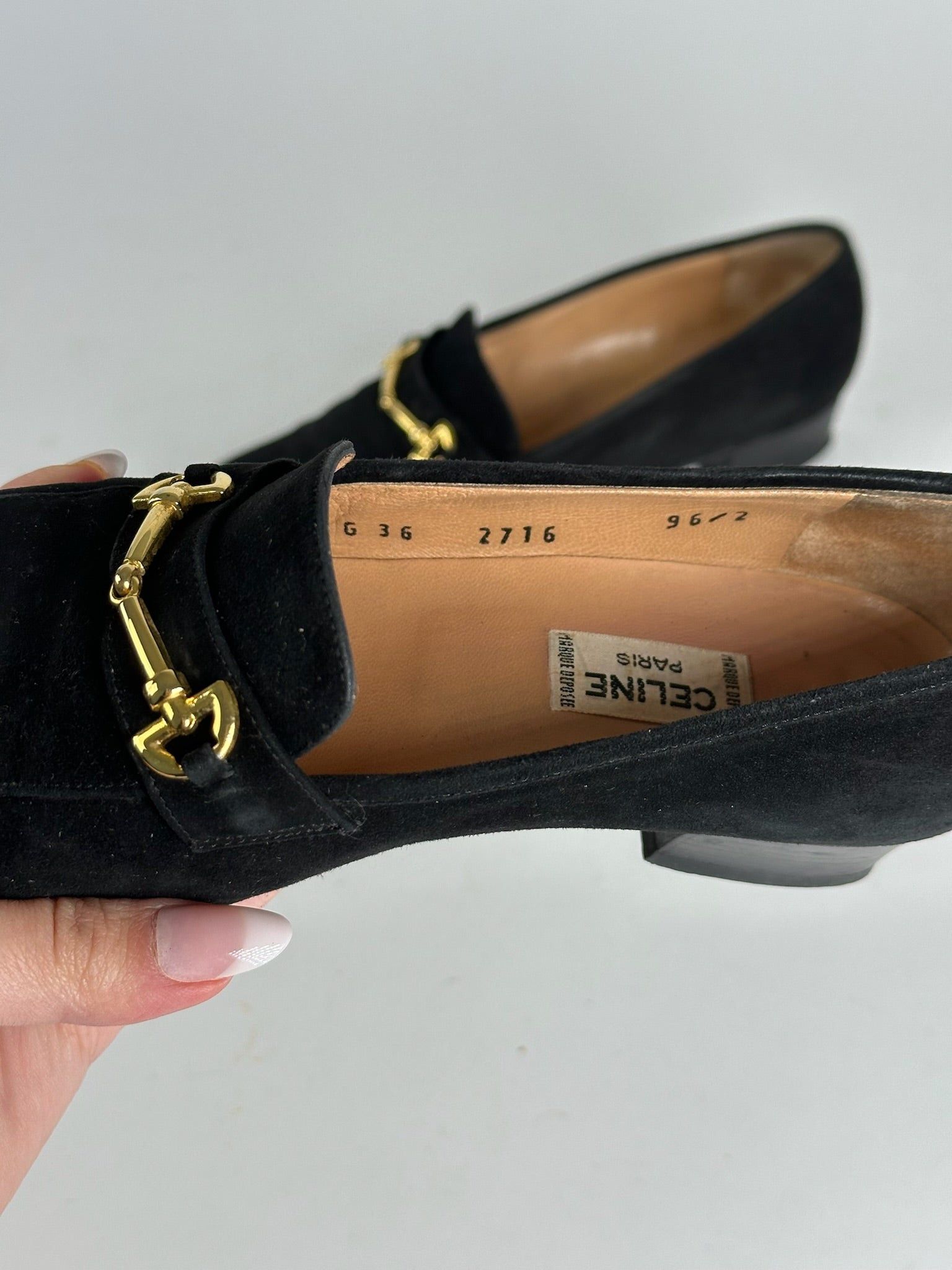 Celine Vintage Paris Leather Mokassins 36,5 Size US 5 / IT 35 - 5 Thumbnail