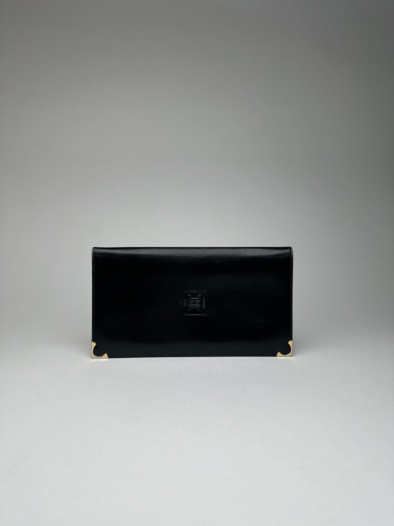 Celine Vintage Paris Leather ID holder black Size ONE SIZE - 3 Thumbnail
