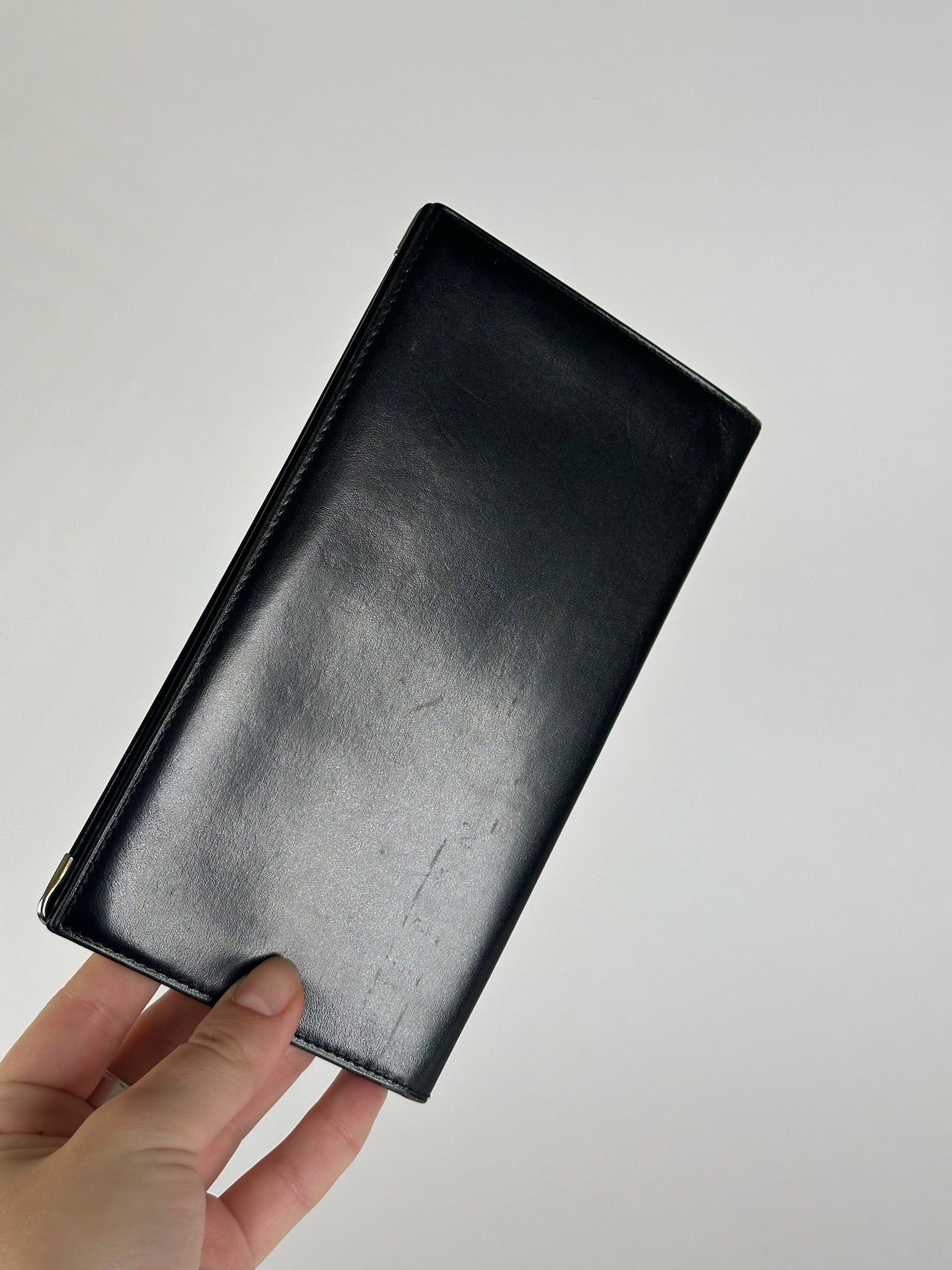 Celine Vintage Paris Leather ID holder black Size ONE SIZE - 6 Thumbnail
