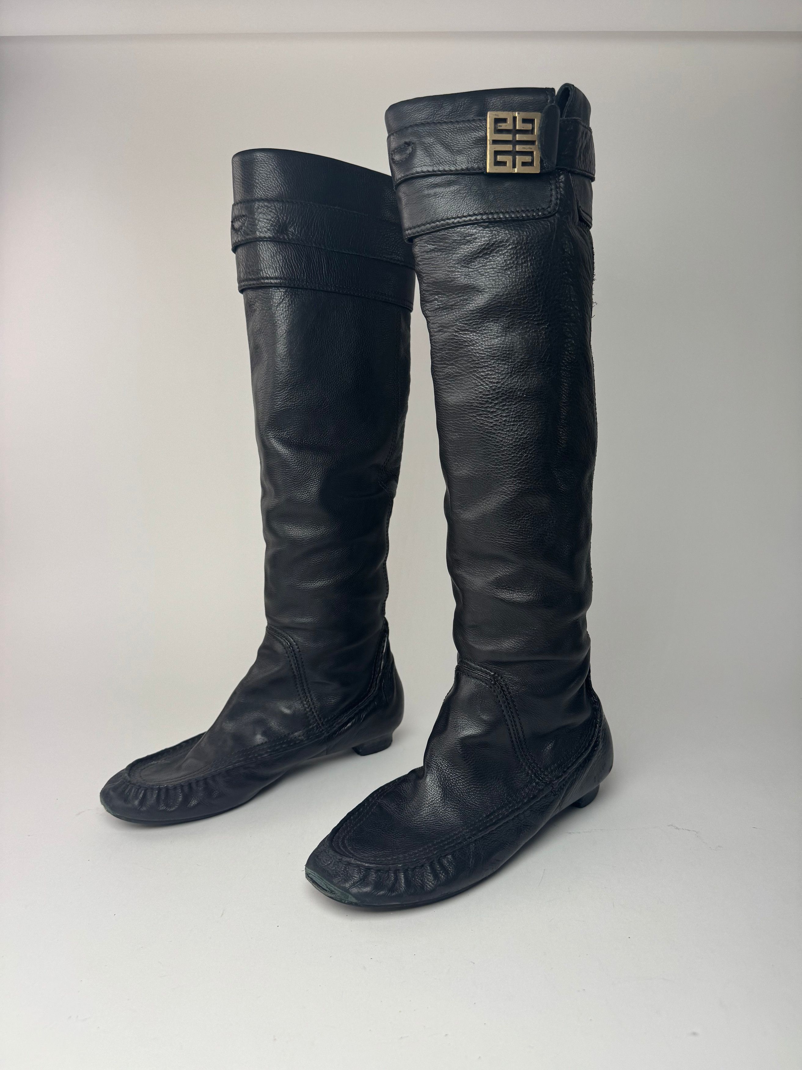 Givenchy Vintage Leather boots black EU38 Size US 7 / IT 37 - 7 Thumbnail
