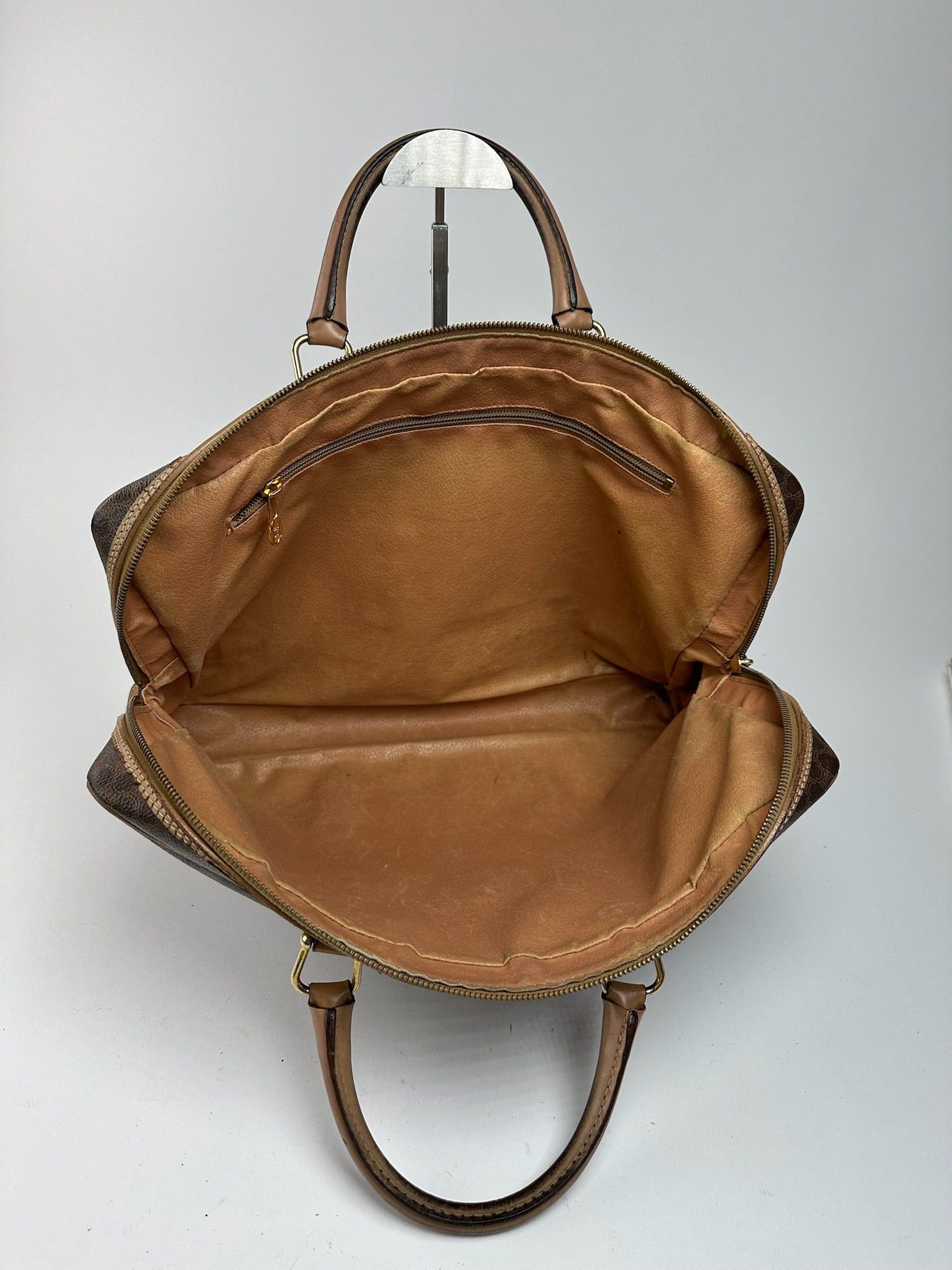 Other Vintage Celine Paris Monogram Leather Suitcase brown Size ONE SIZE - 10 Thumbnail