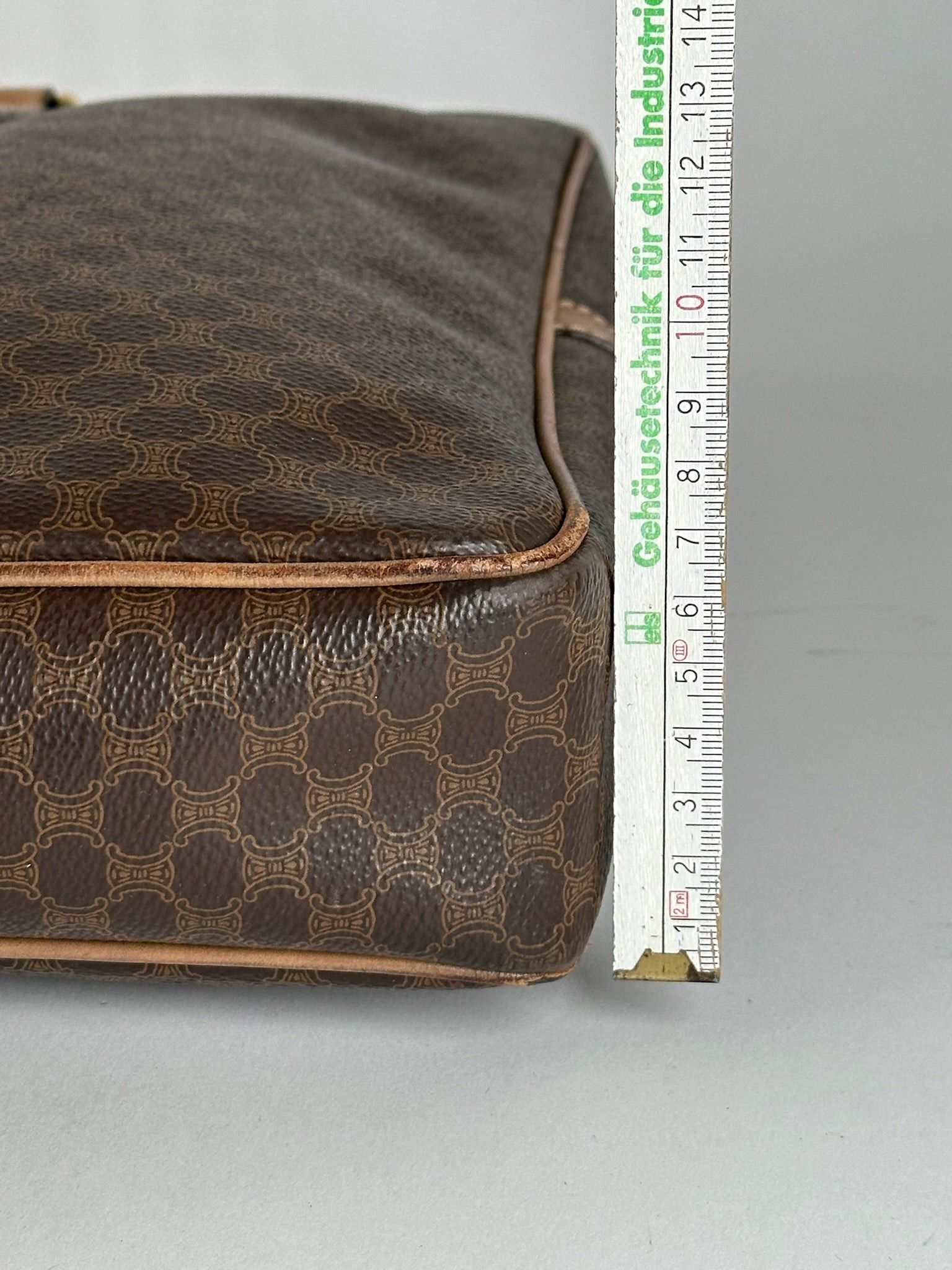 Other Vintage Celine Paris Monogram Leather Suitcase brown Size ONE SIZE - 5 Thumbnail
