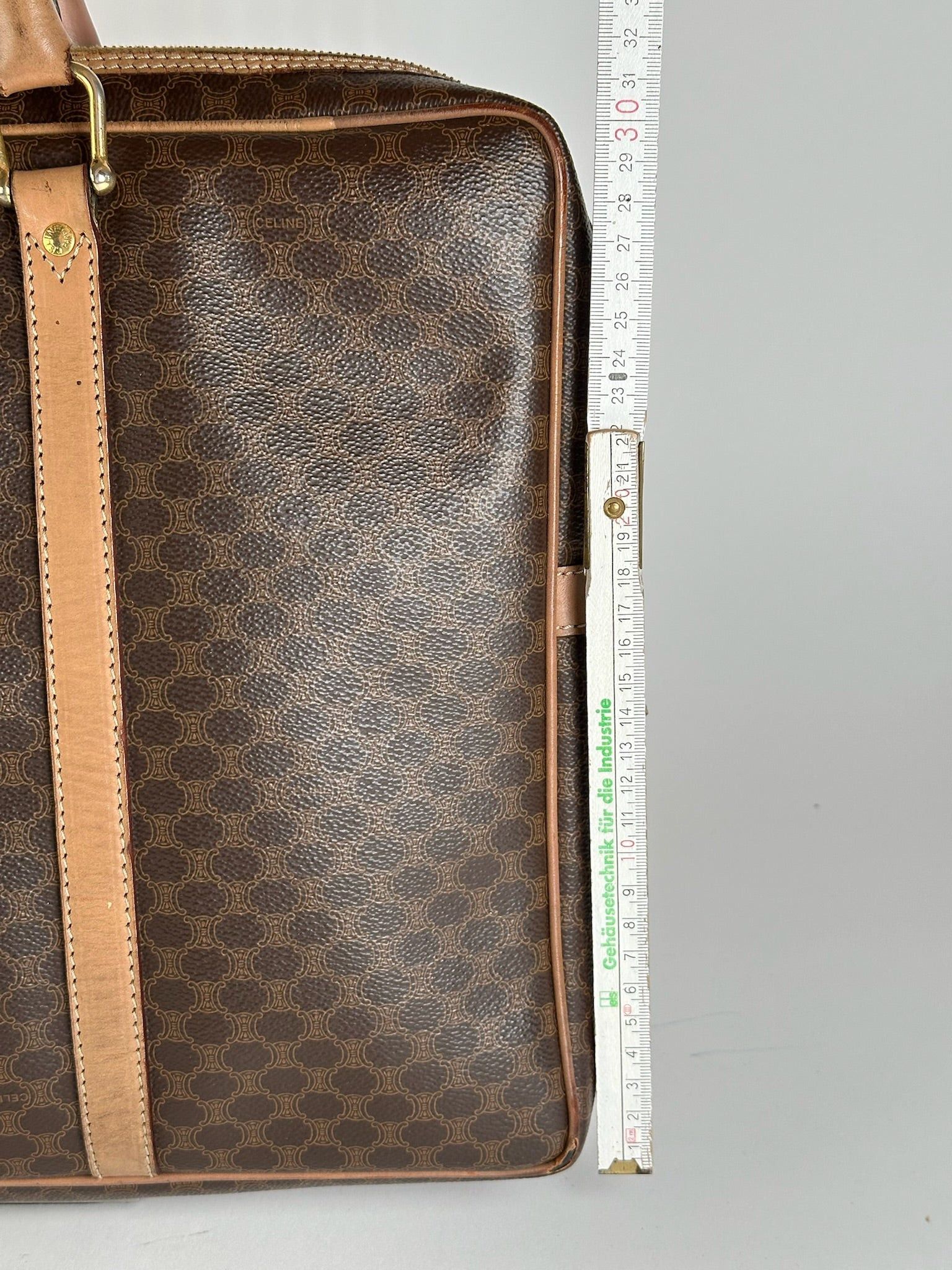 Other Vintage Celine Paris Monogram Leather Suitcase brown Size ONE SIZE - 8 Thumbnail