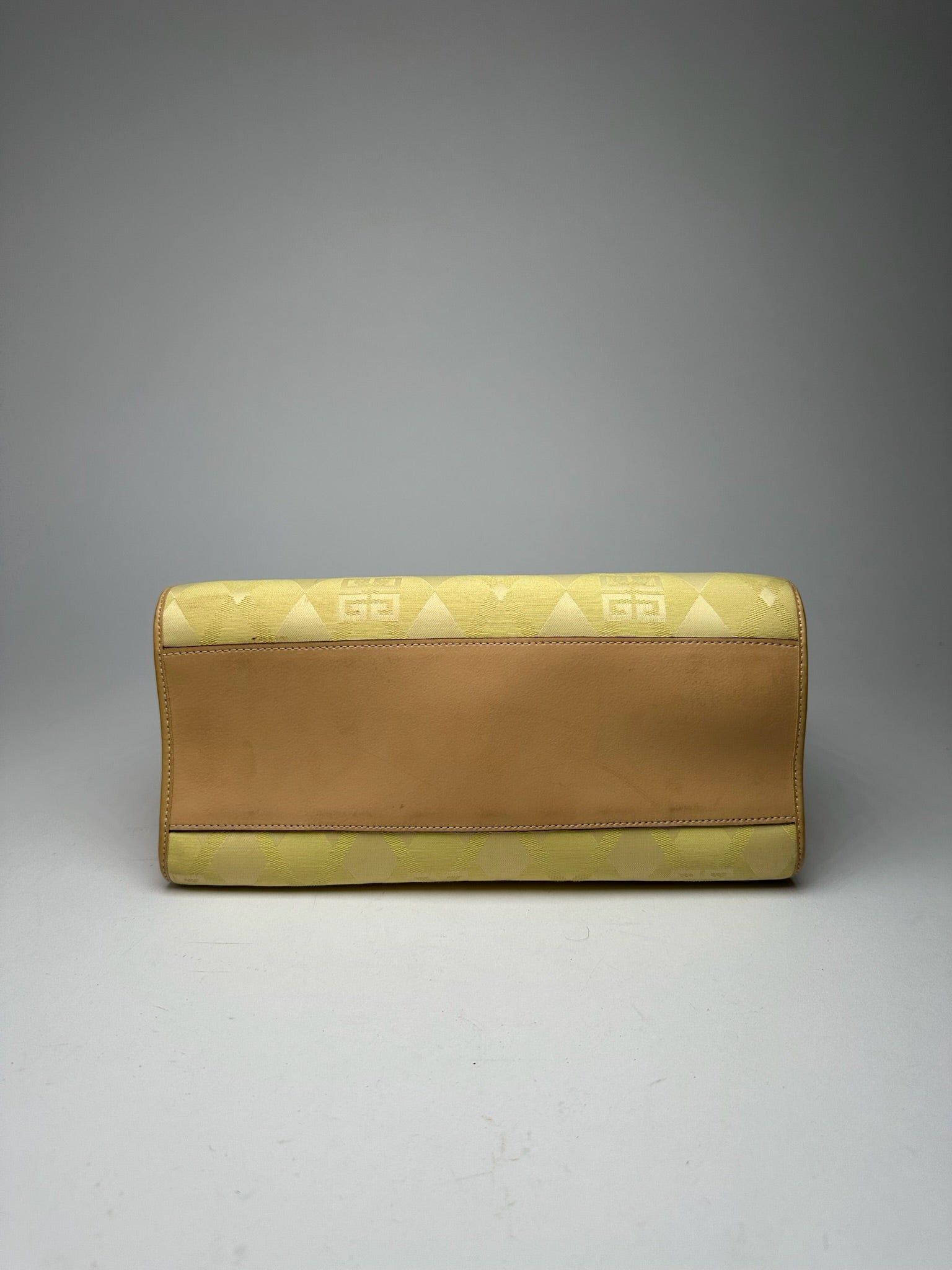 Givenchy Vintage Leather Canvas Monogramm Bag yellow brown Size ONE SIZE - 9 Thumbnail