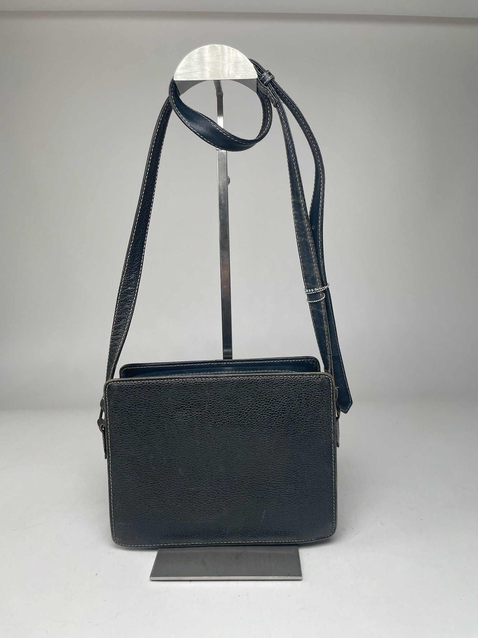 Courreges Vintage Paris Leather Bag Black Size ONE SIZE - 3 Thumbnail