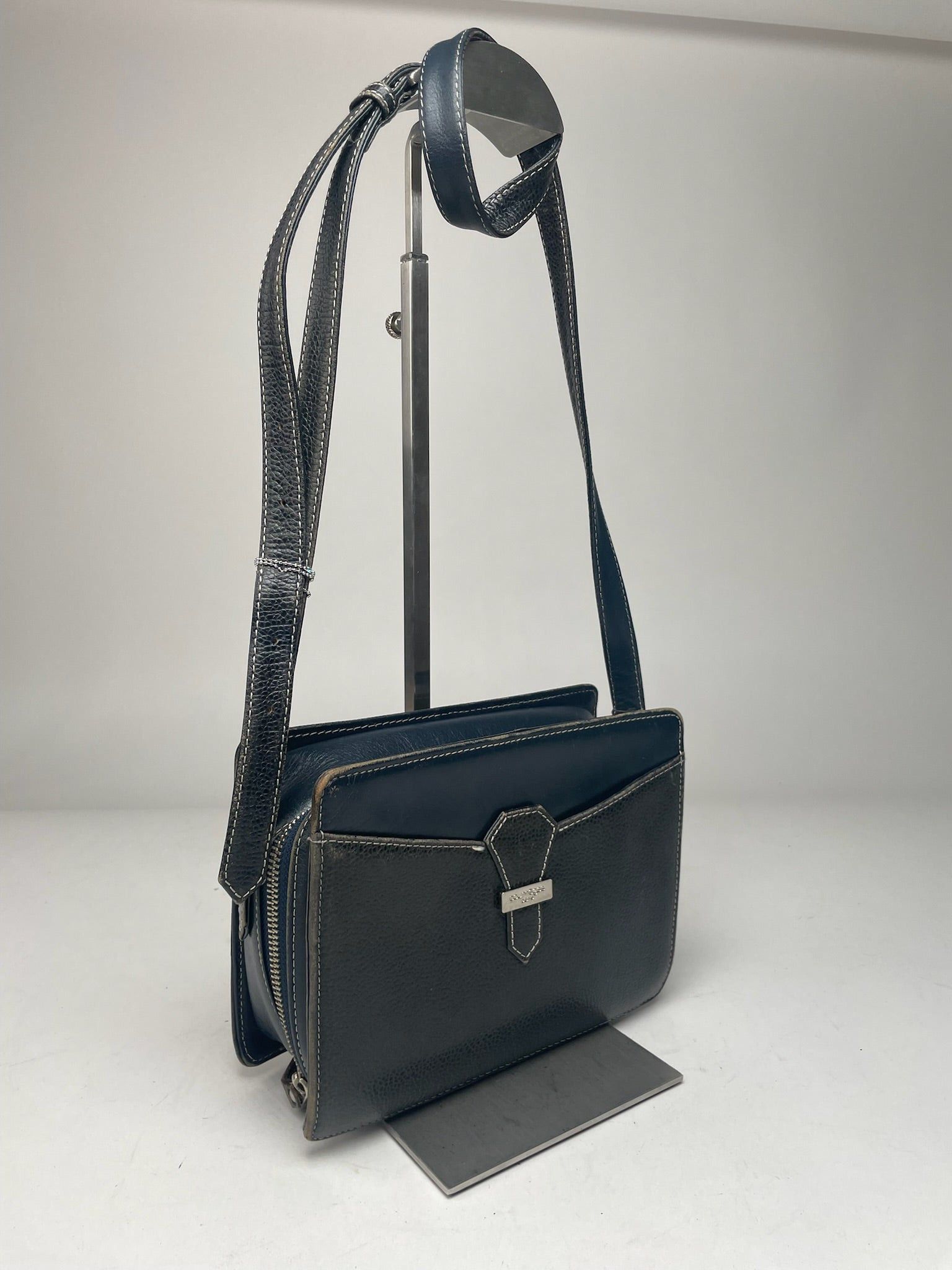 Courreges Vintage Paris Leather Bag Black Size ONE SIZE - 6 Thumbnail