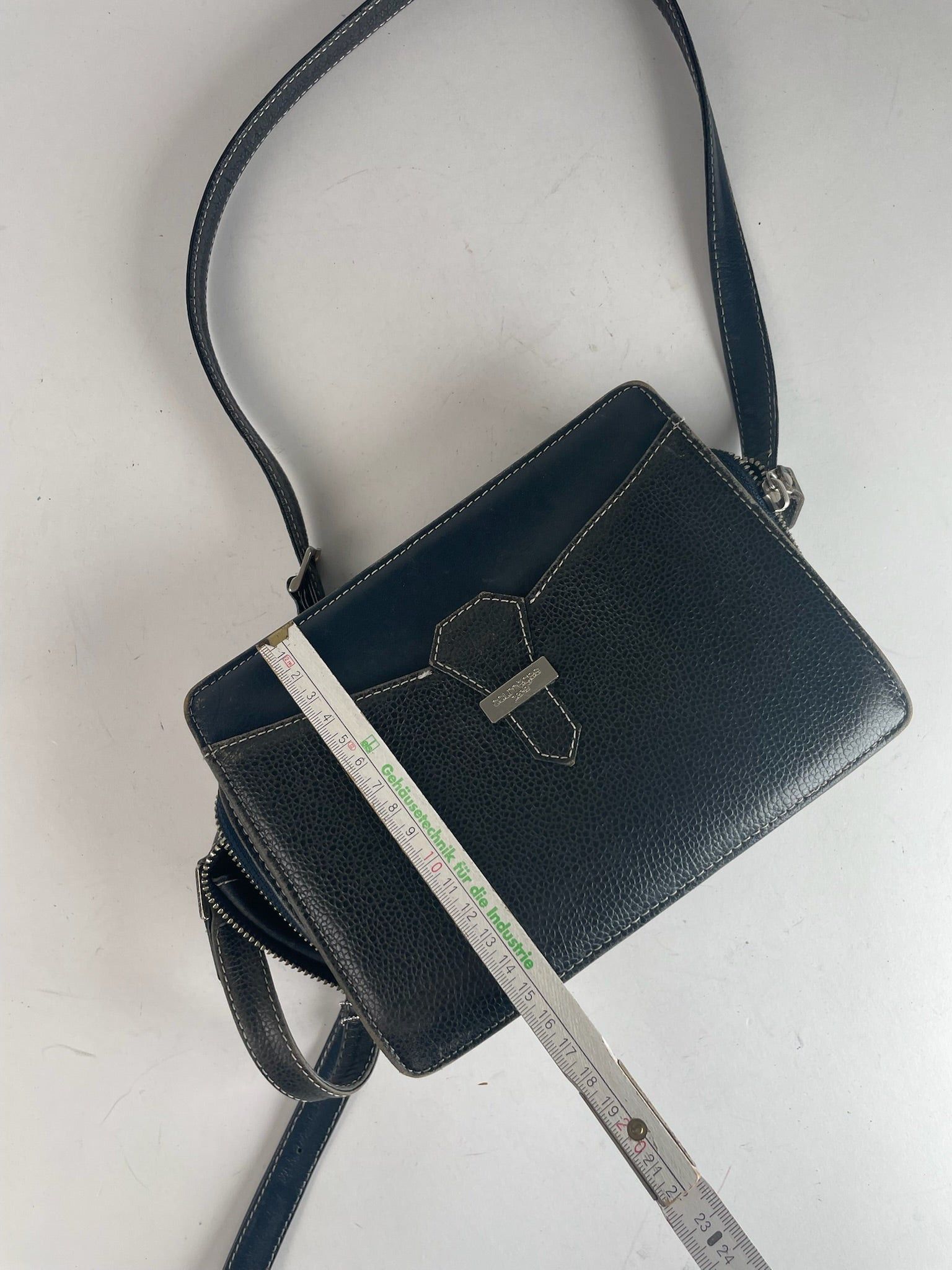 Courreges Vintage Paris Leather Bag Black Size ONE SIZE - 14 Thumbnail