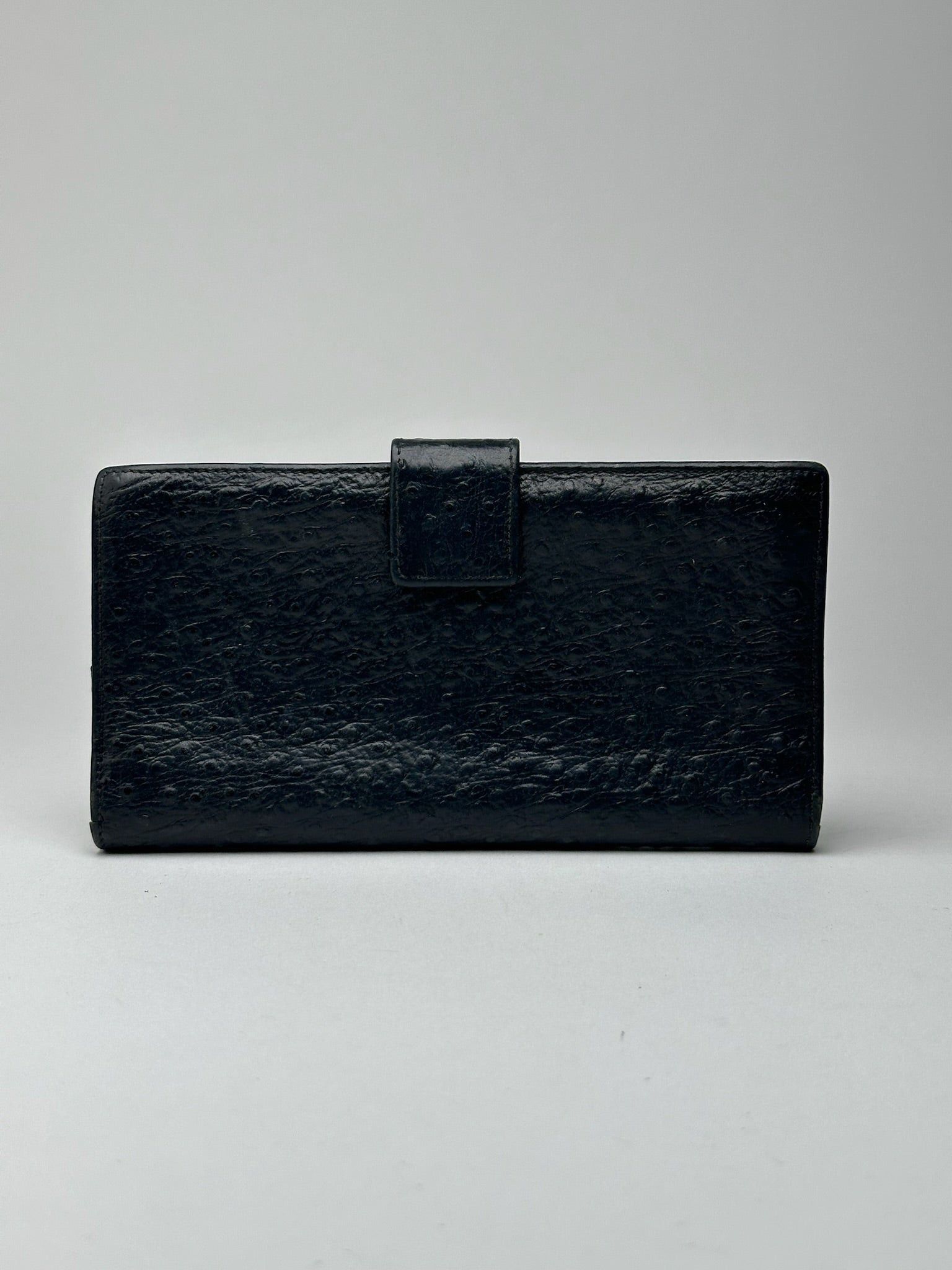 Givenchy Vintage Ostrich leather wallet black Size ONE SIZE - 2 Thumbnail