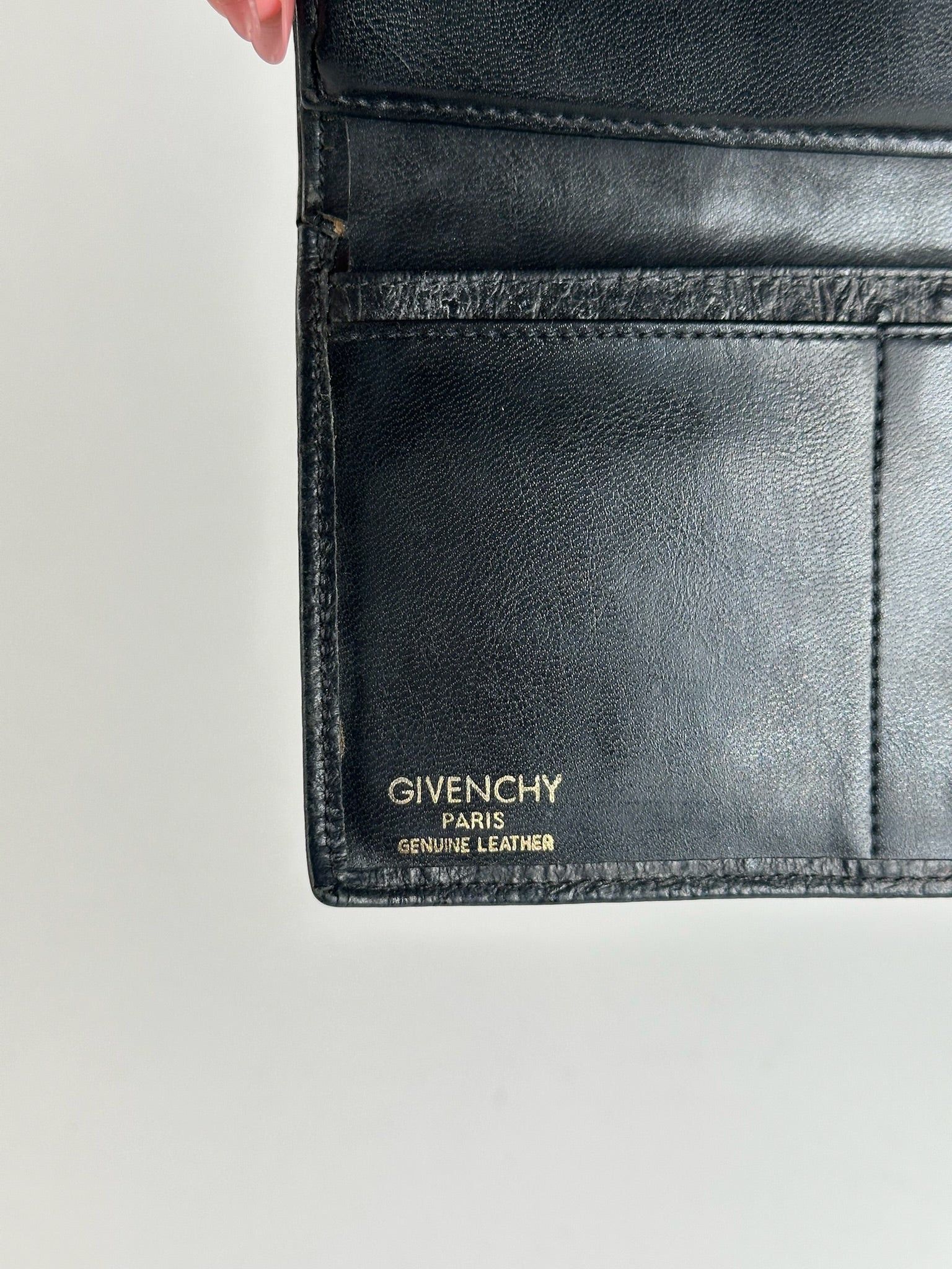 Givenchy Vintage Ostrich leather wallet black Size ONE SIZE - 10 Thumbnail