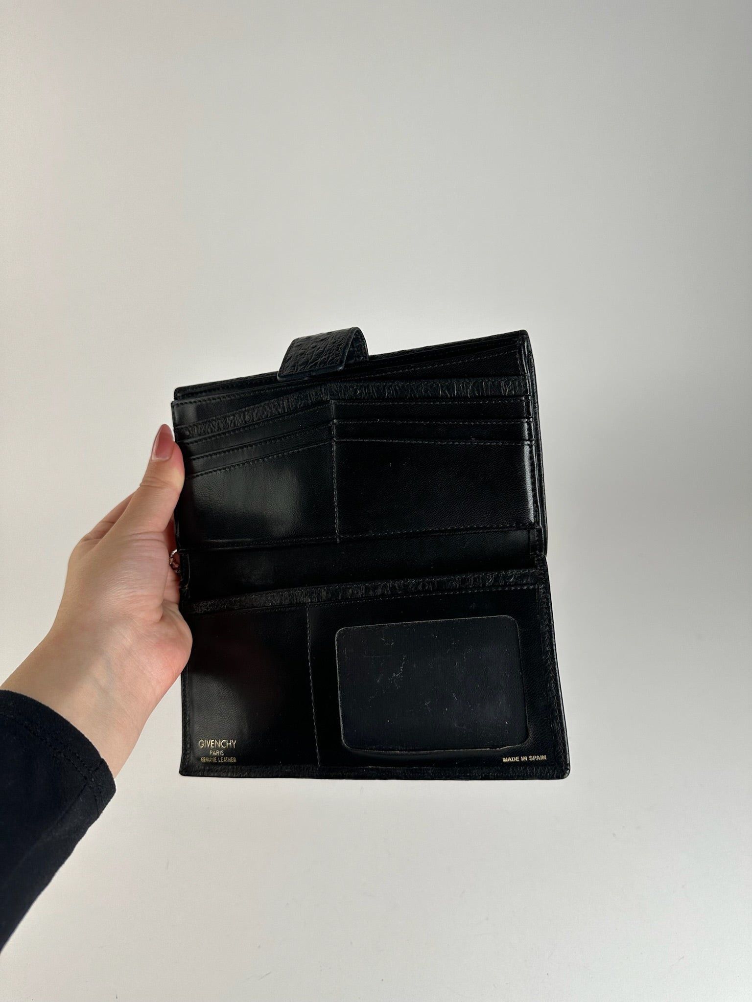 Givenchy Vintage Ostrich leather wallet black Size ONE SIZE - 11 Thumbnail