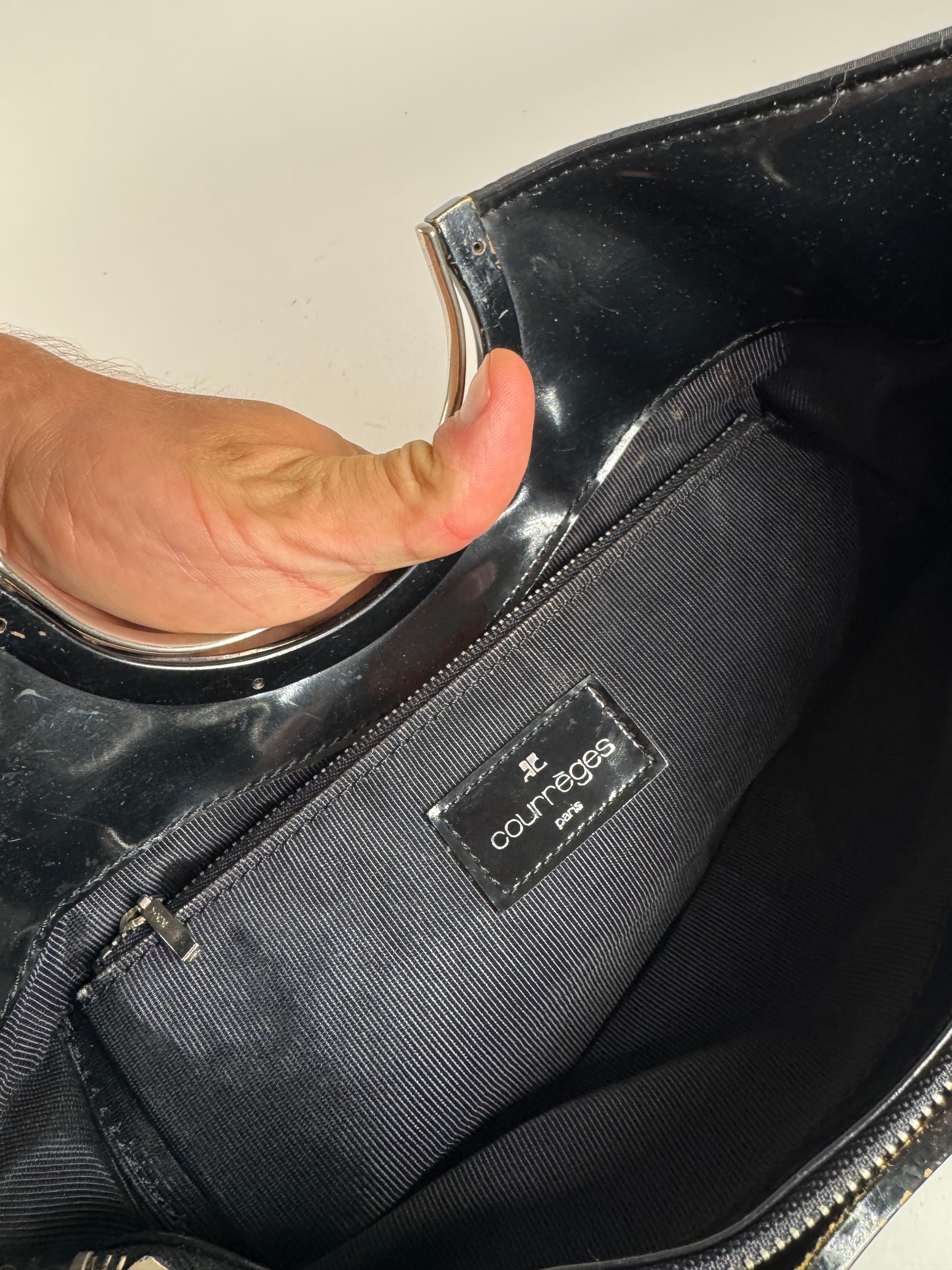 Other Vintage Courreges Monogramm Shopper Black Size ONE SIZE - 4 Thumbnail