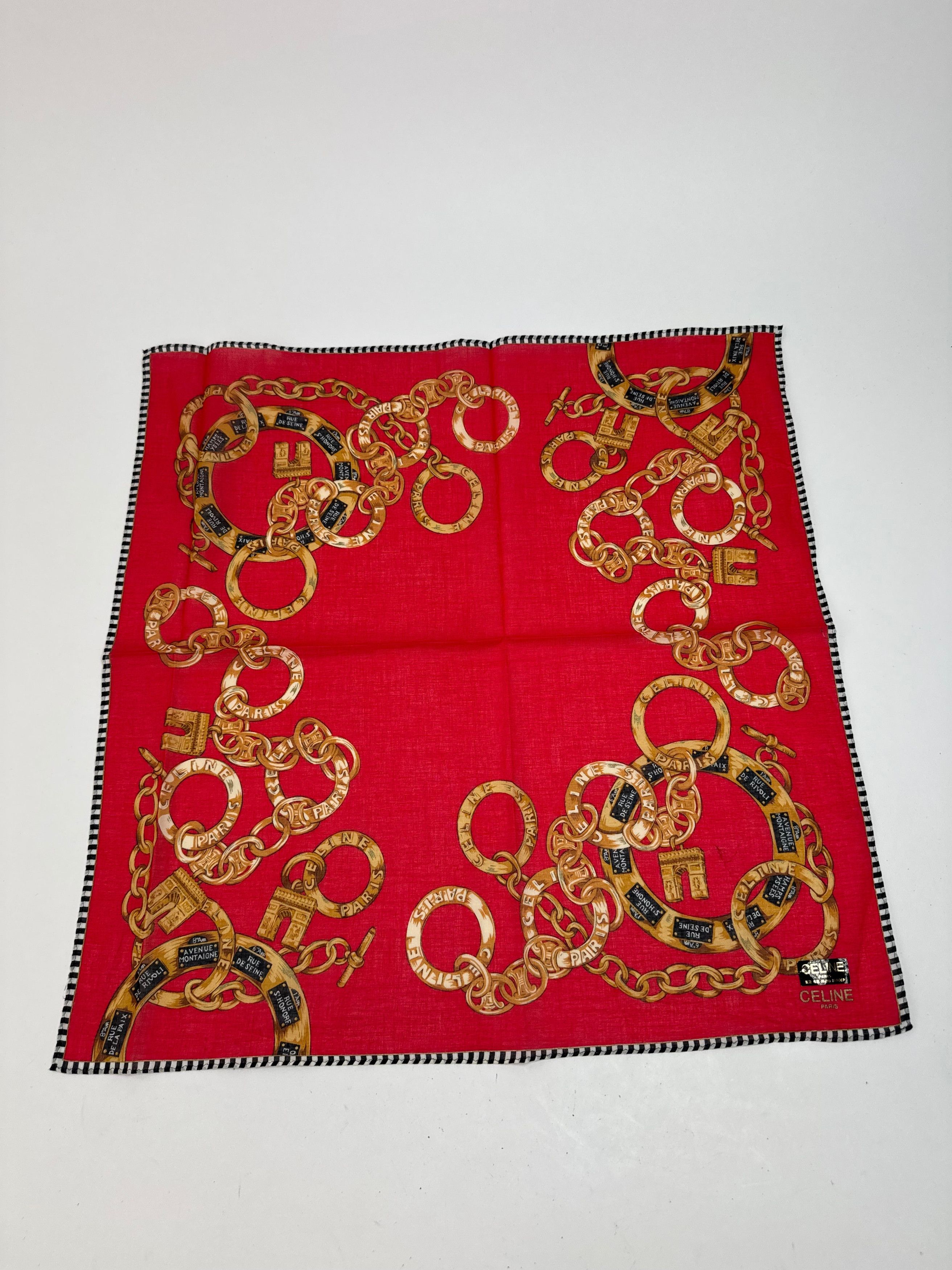 Celine Vintage Scarf Size ONE SIZE - 10 Thumbnail