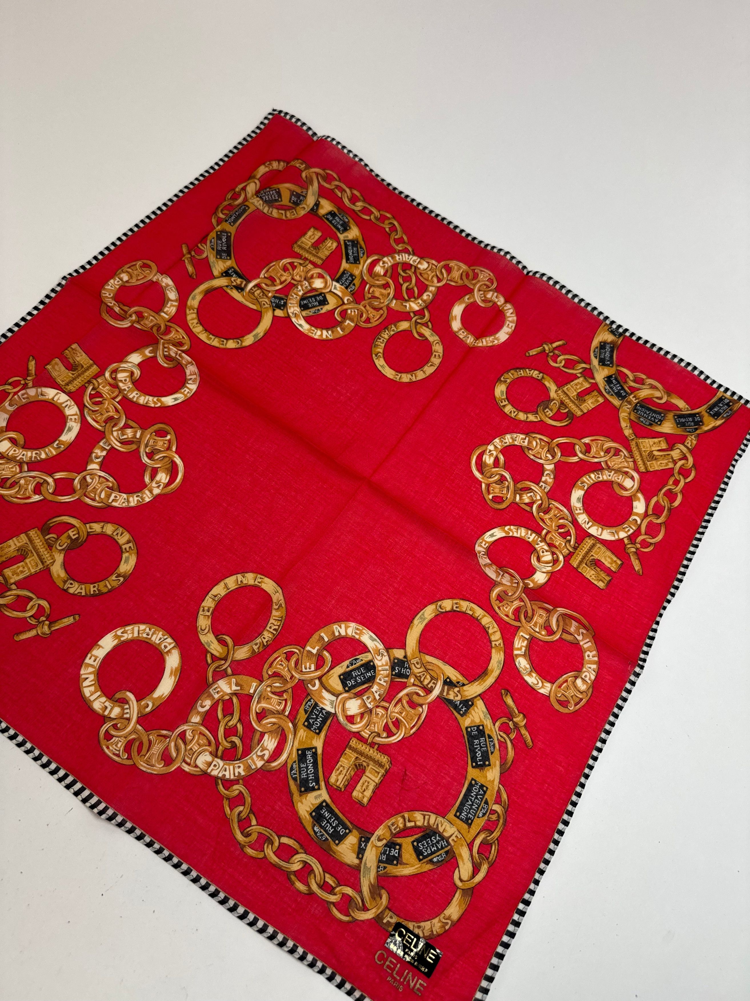 Celine Vintage Scarf Size ONE SIZE - 7 Thumbnail