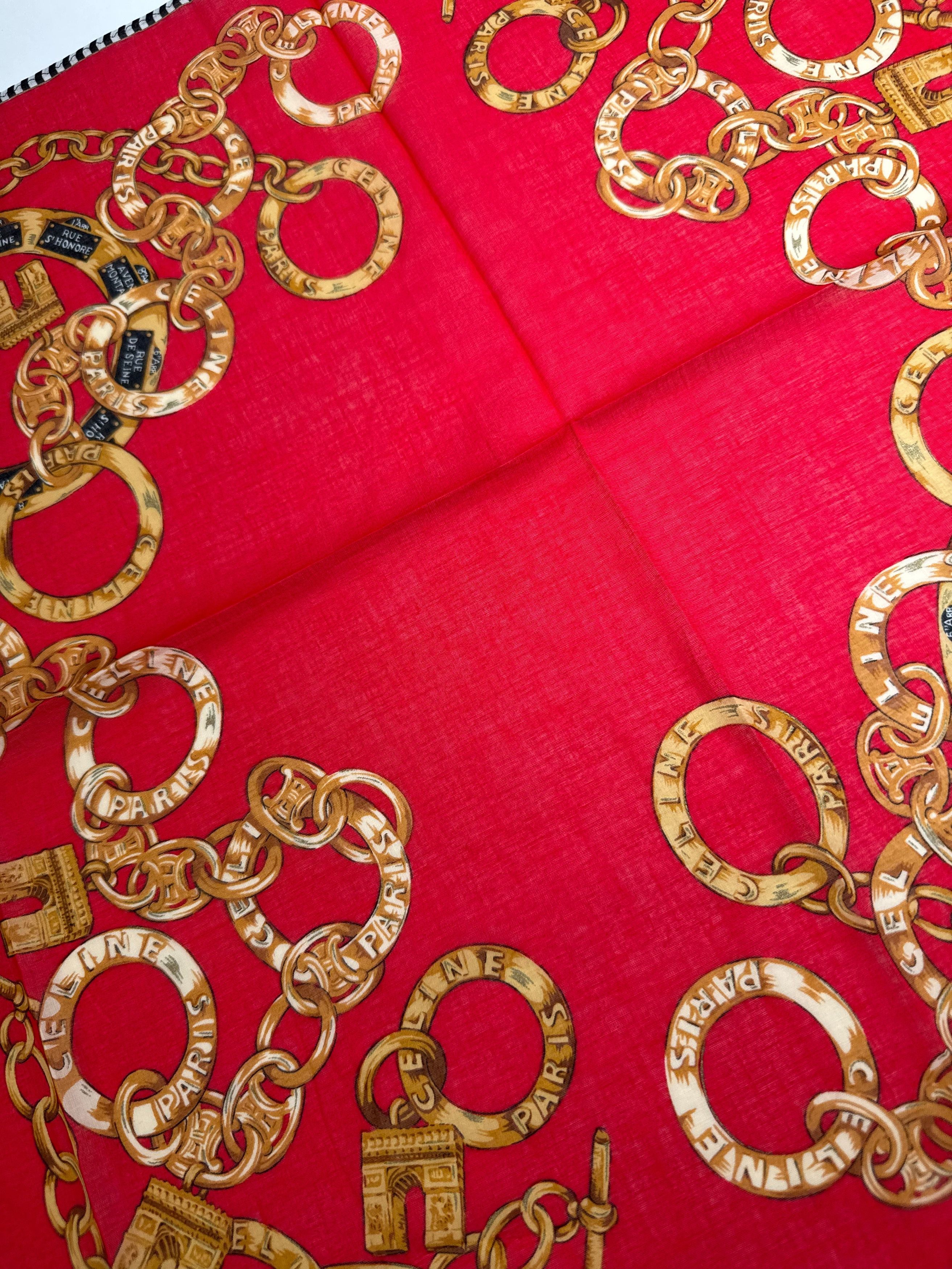 Celine Vintage Scarf Size ONE SIZE - 4 Thumbnail