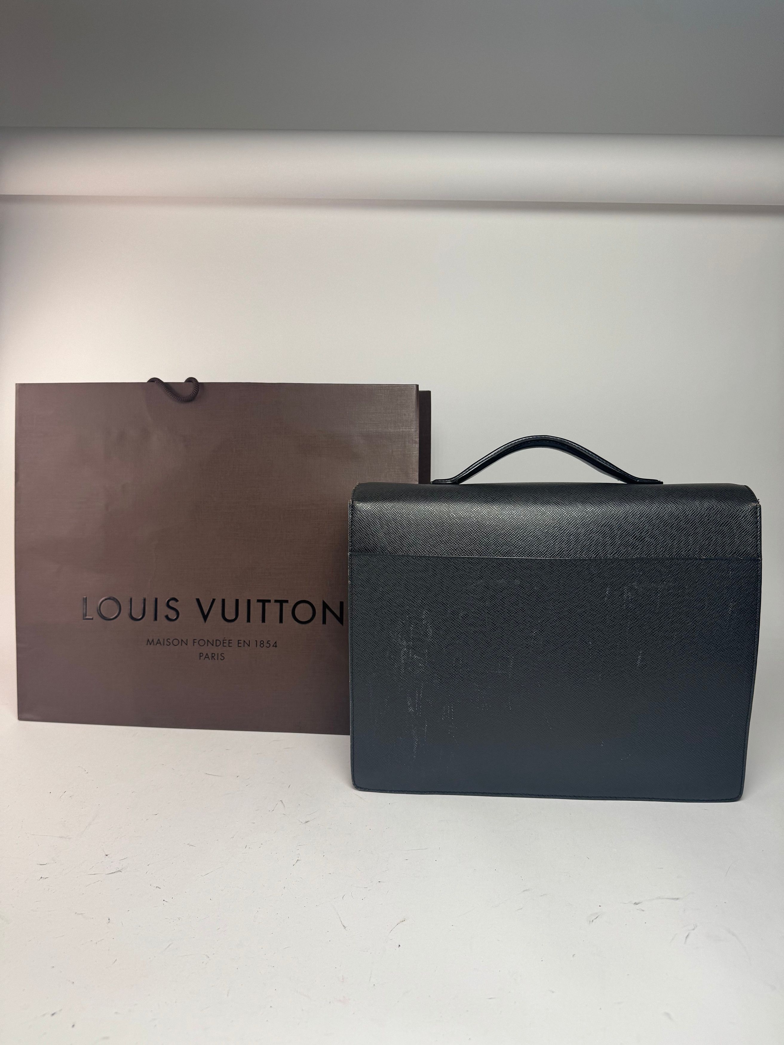 Louis Vuitton Vintage Leather Briefcase Black Size ONE SIZE - 8 Thumbnail