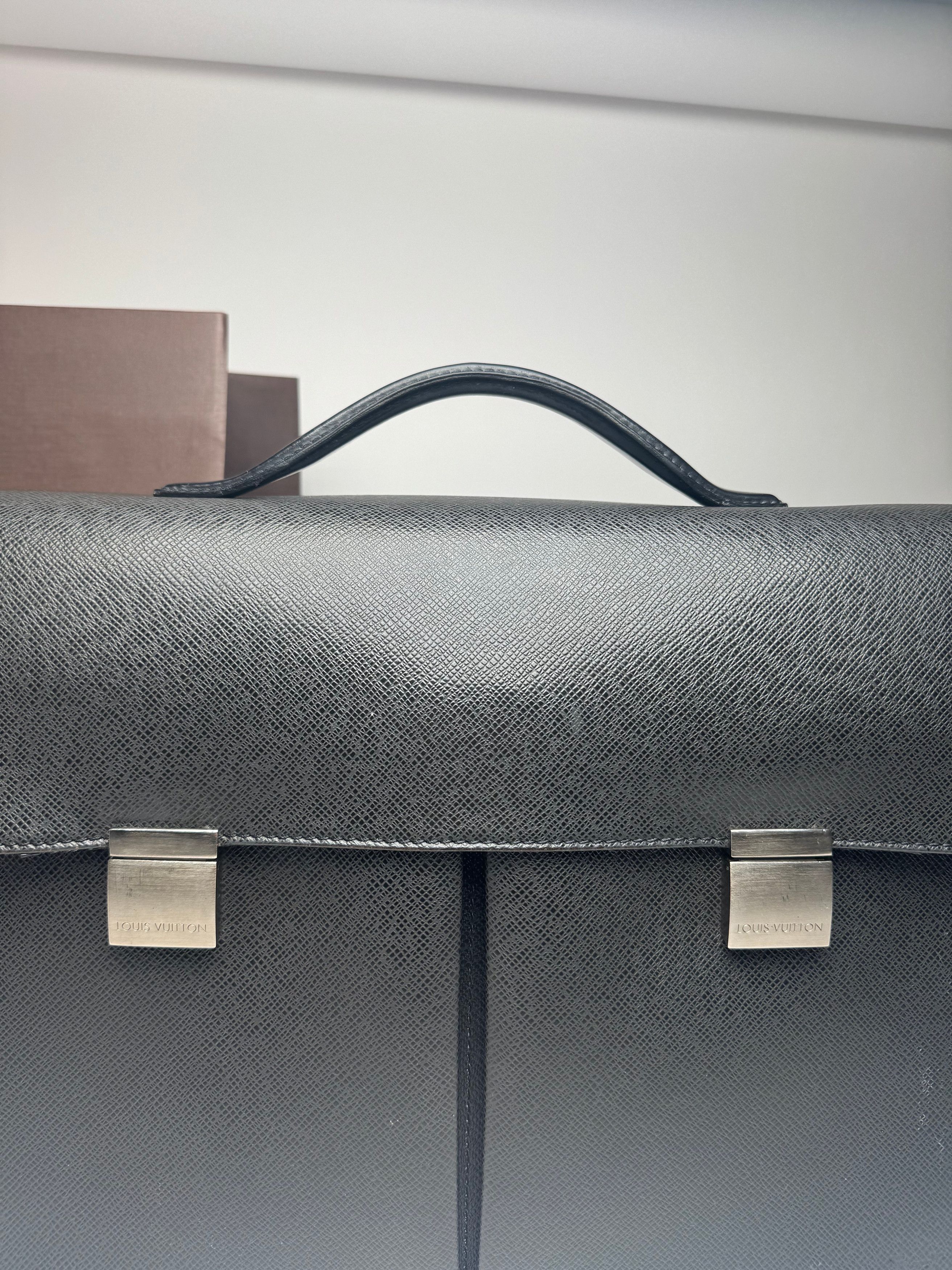 Louis Vuitton Vintage Leather Briefcase Black Size ONE SIZE - 7 Thumbnail