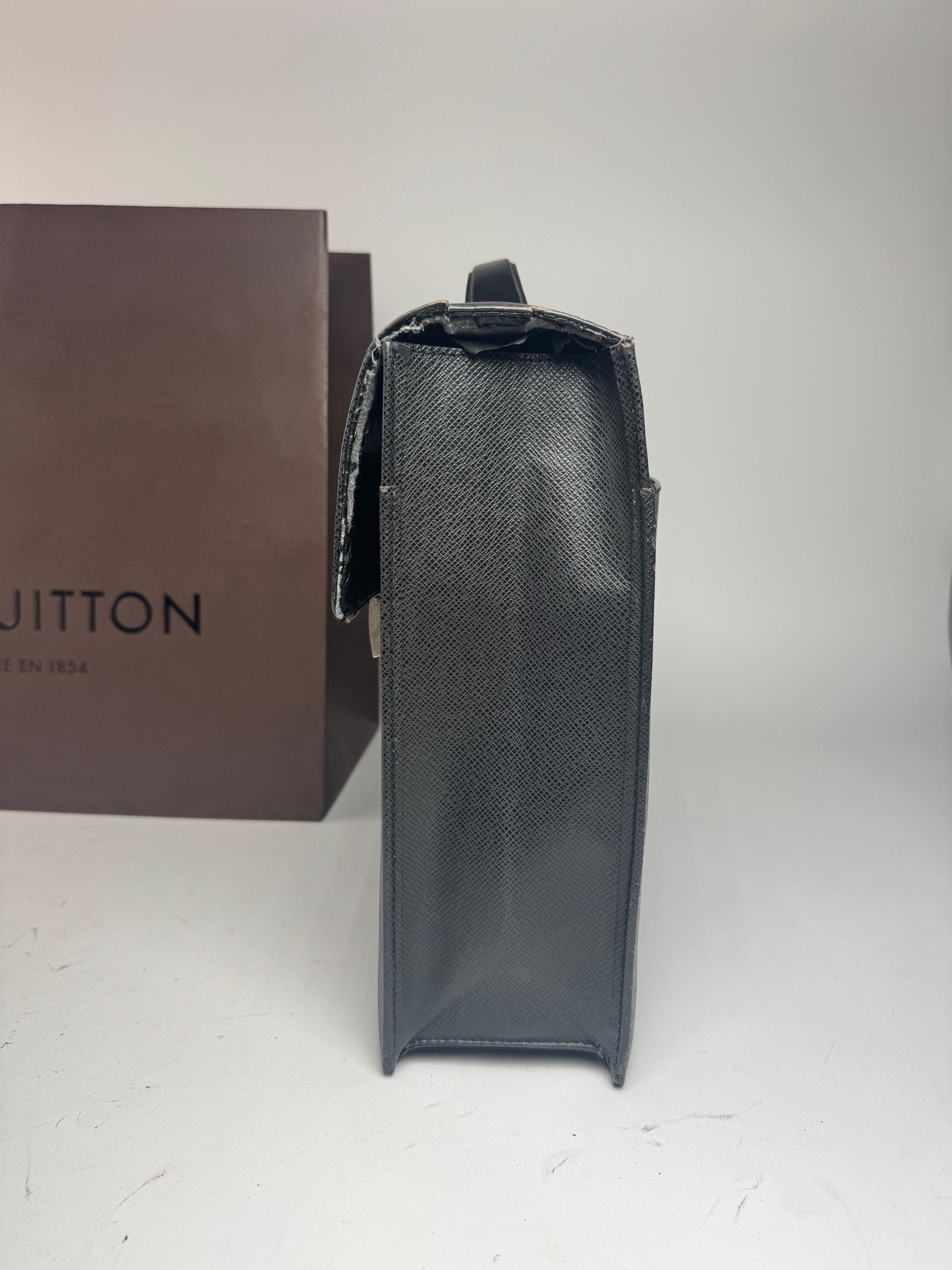 Louis Vuitton Vintage Leather Briefcase Black Size ONE SIZE - 6 Thumbnail