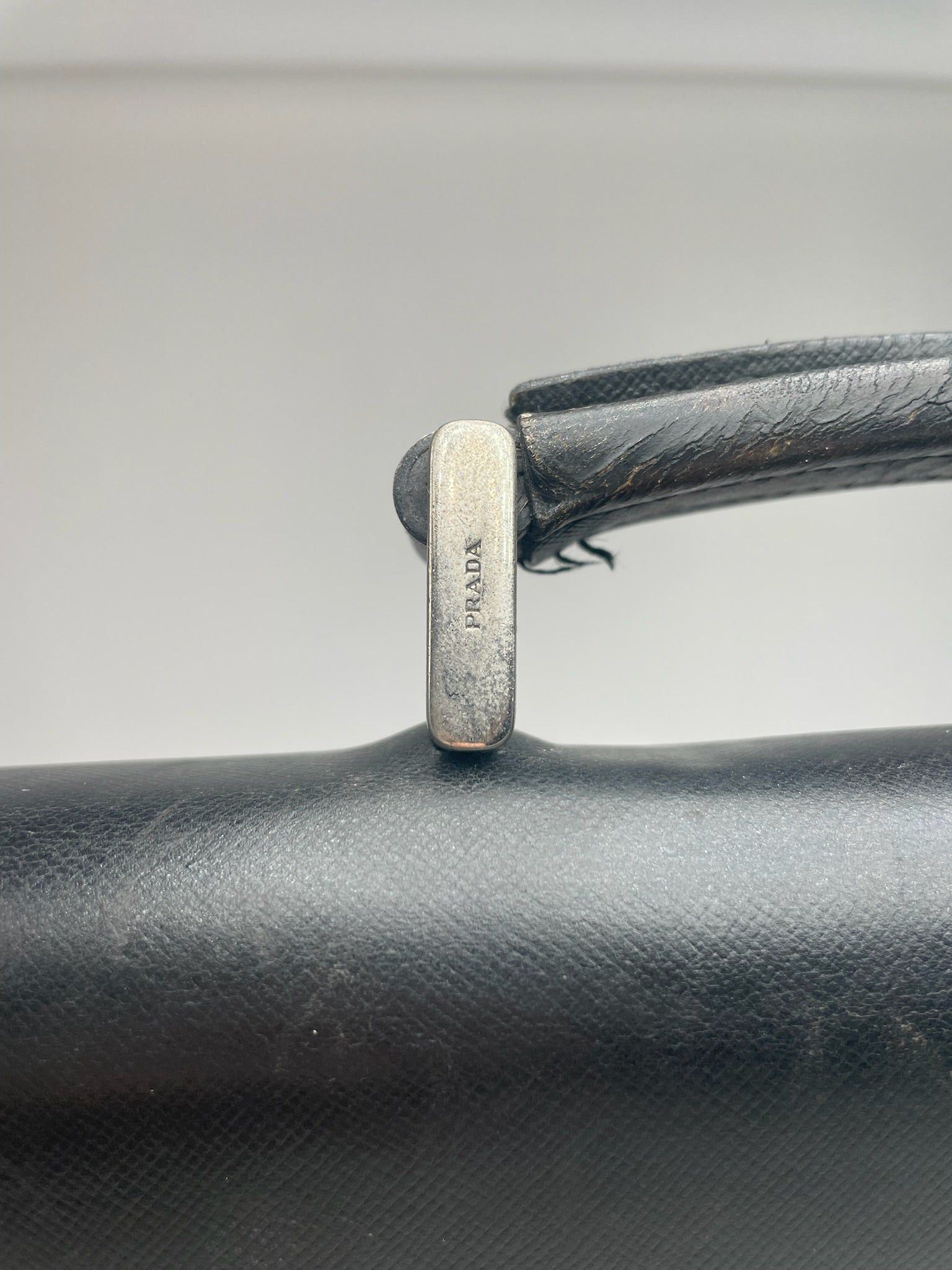 Prada Vintage Leather Briefcase Black Size ONE SIZE - 3 Thumbnail
