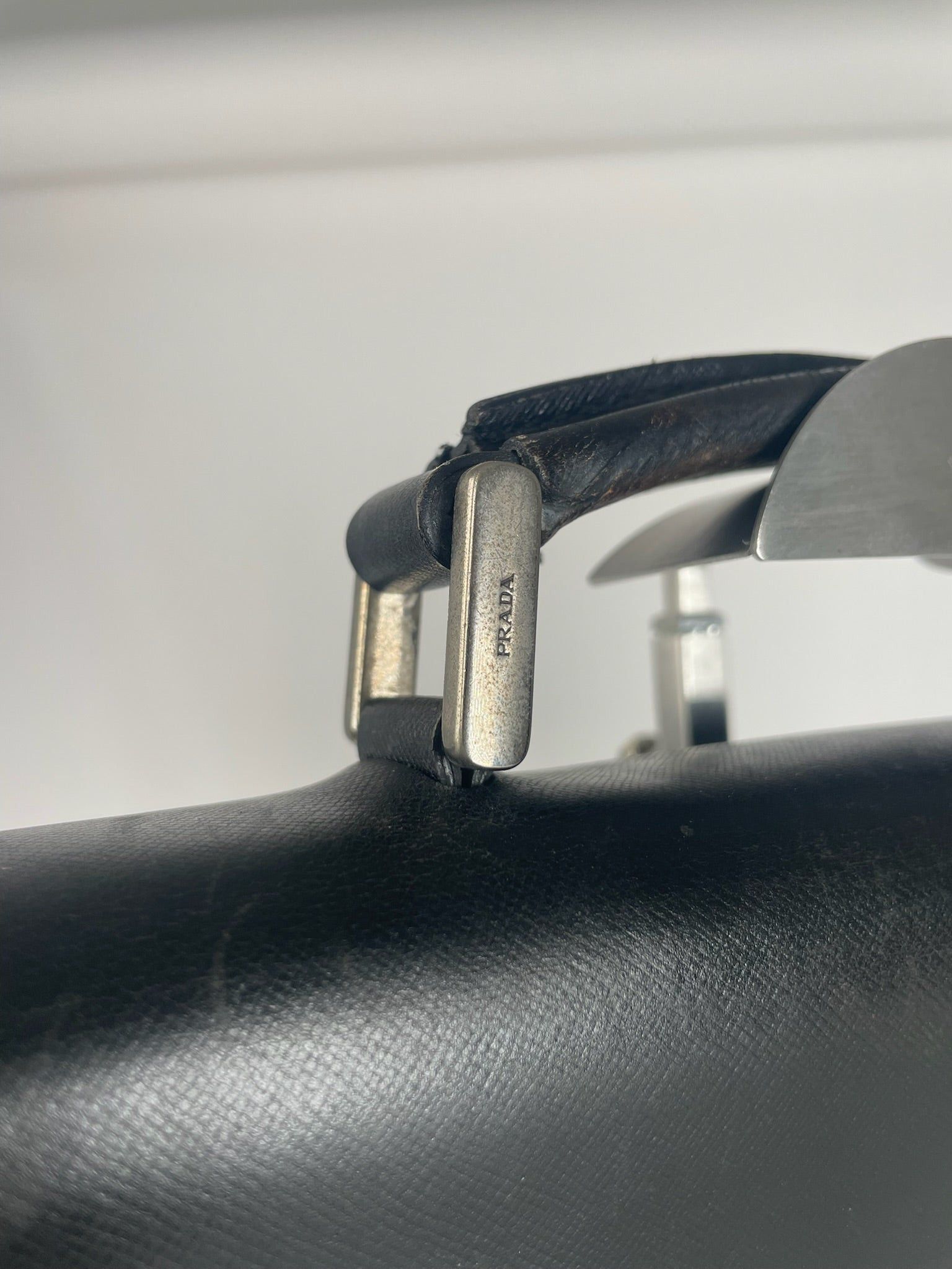 Prada Vintage Leather Briefcase Black Size ONE SIZE - 9 Thumbnail