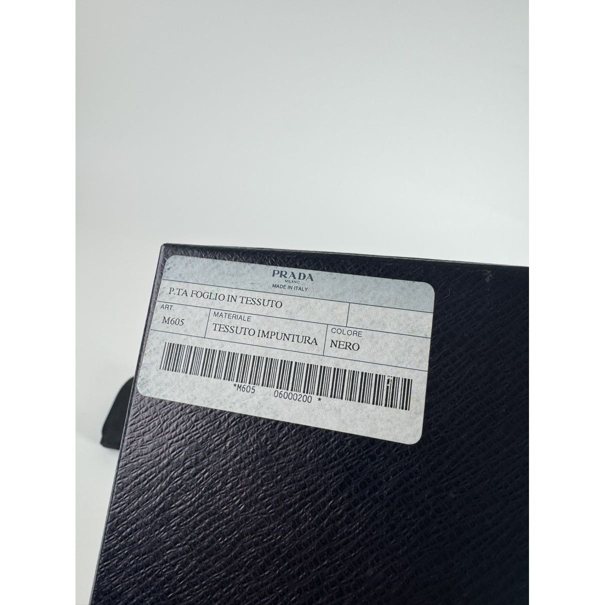 Prada Tessuto Black Cotton Wallet Size ONE SIZE - 2 Thumbnail
