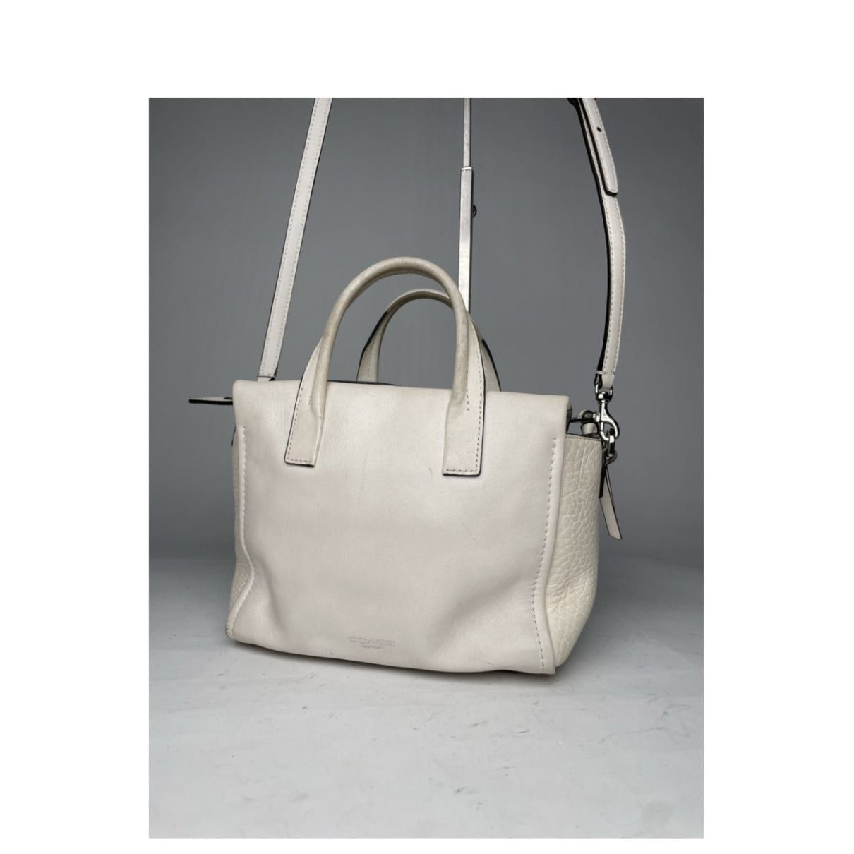 Coach Large Scout Hobo White Leather Handbag Size ONE SIZE - 2 Thumbnail
