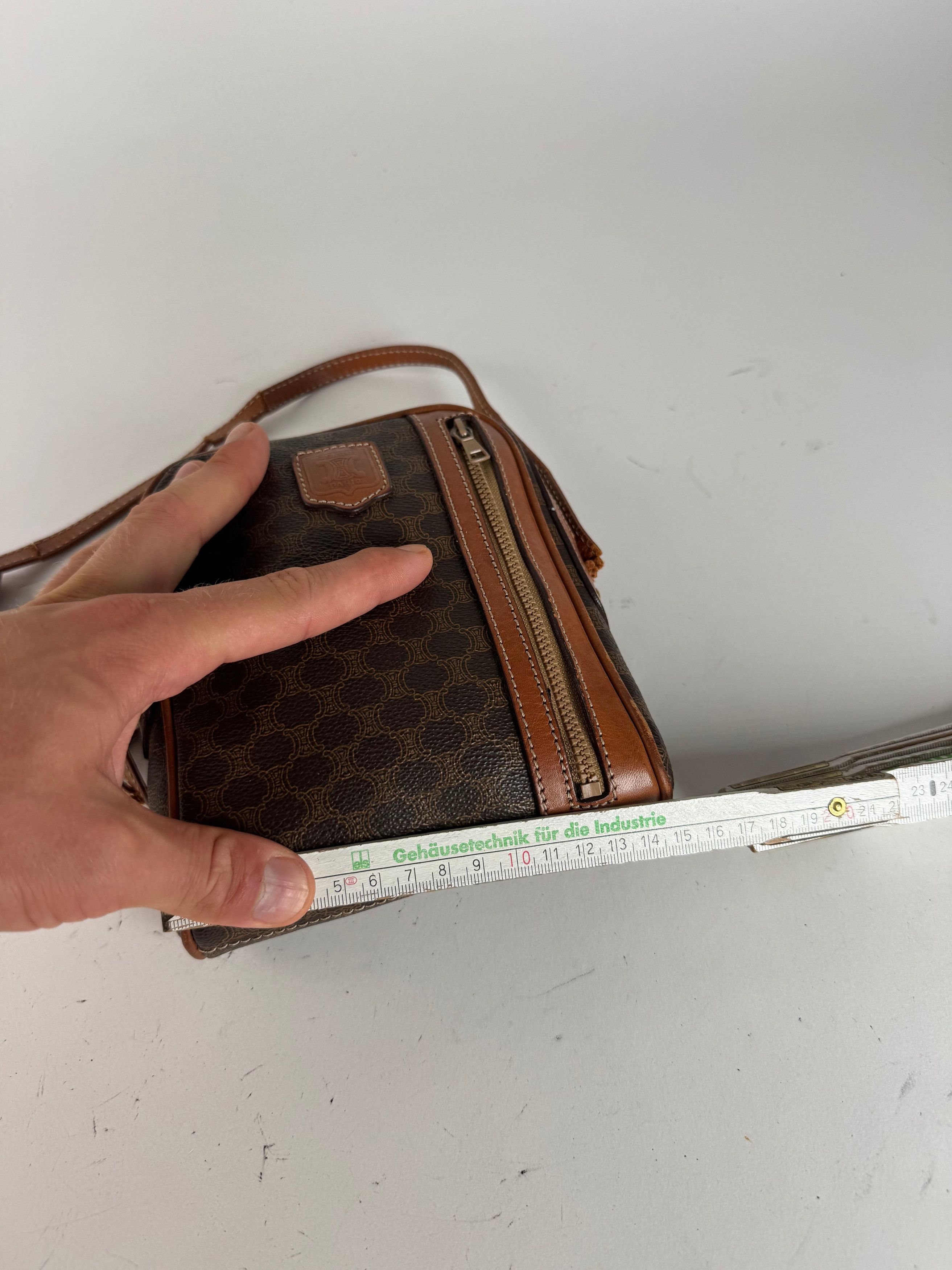 Celine Vintage Triomphe Monogramm Bag Brown Size ONE SIZE - 13 Thumbnail