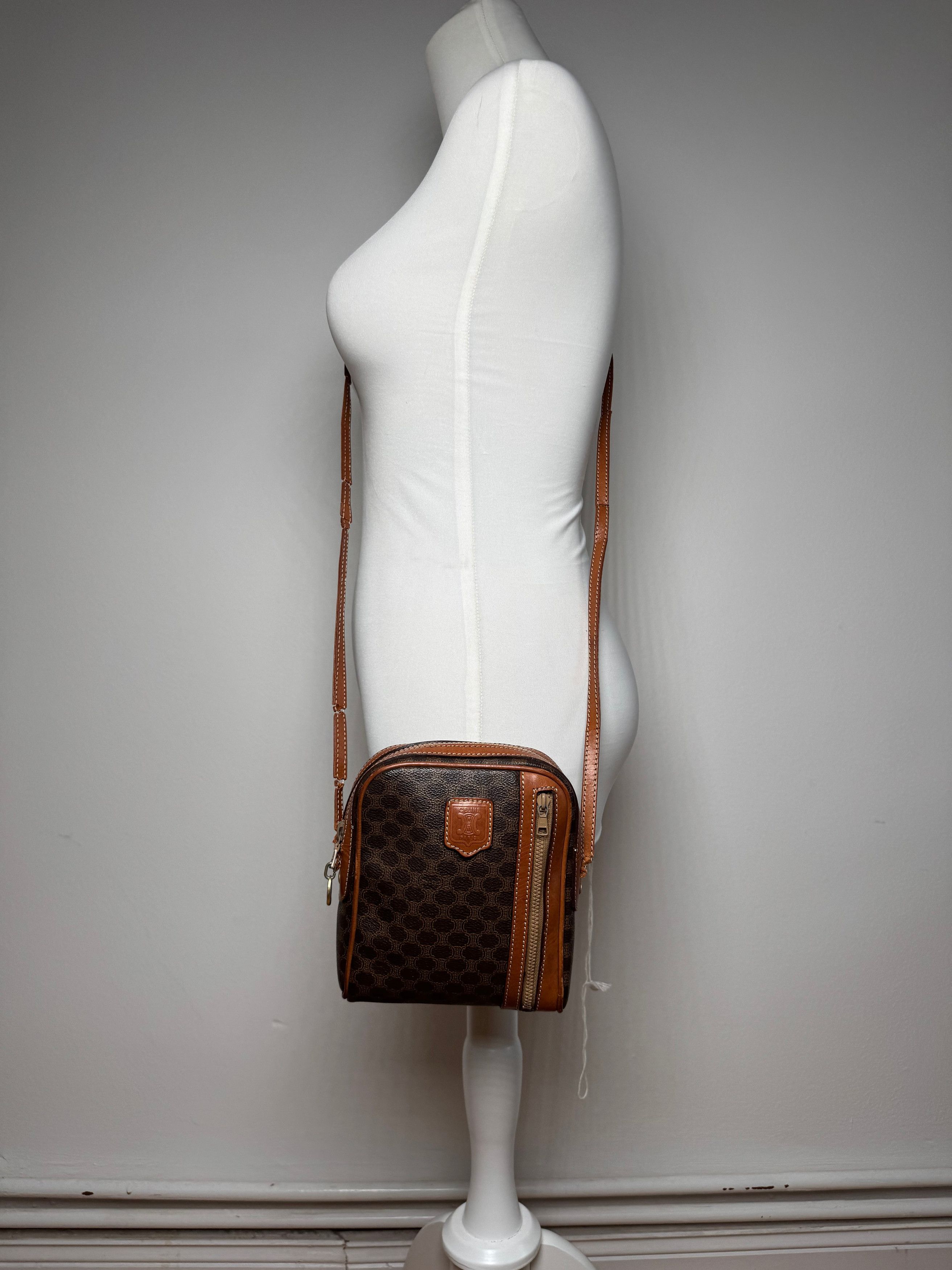 Celine Vintage Triomphe Monogramm Bag Brown Size ONE SIZE - 8 Thumbnail