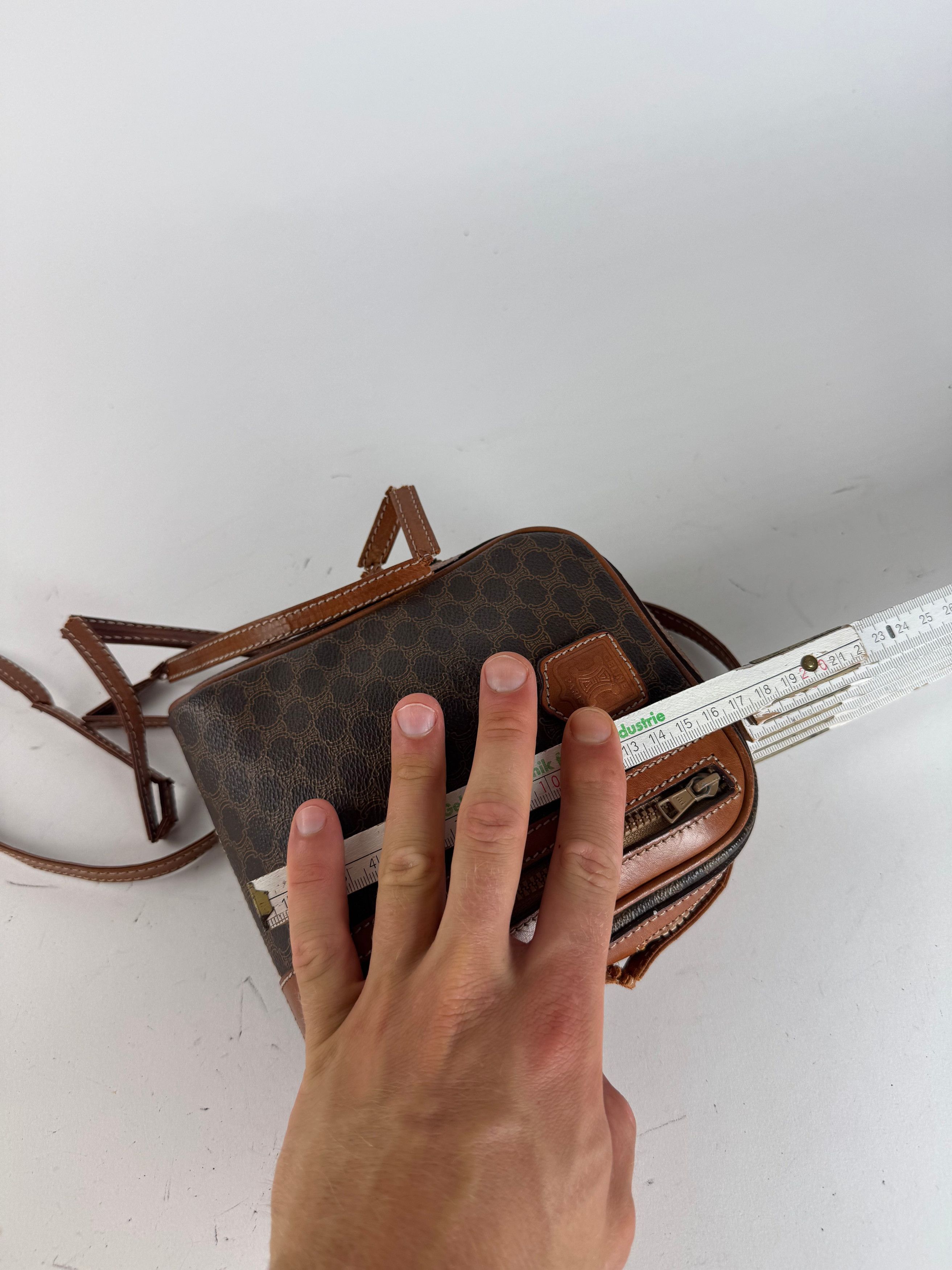 Celine Vintage Triomphe Monogramm Bag Brown Size ONE SIZE - 12 Thumbnail
