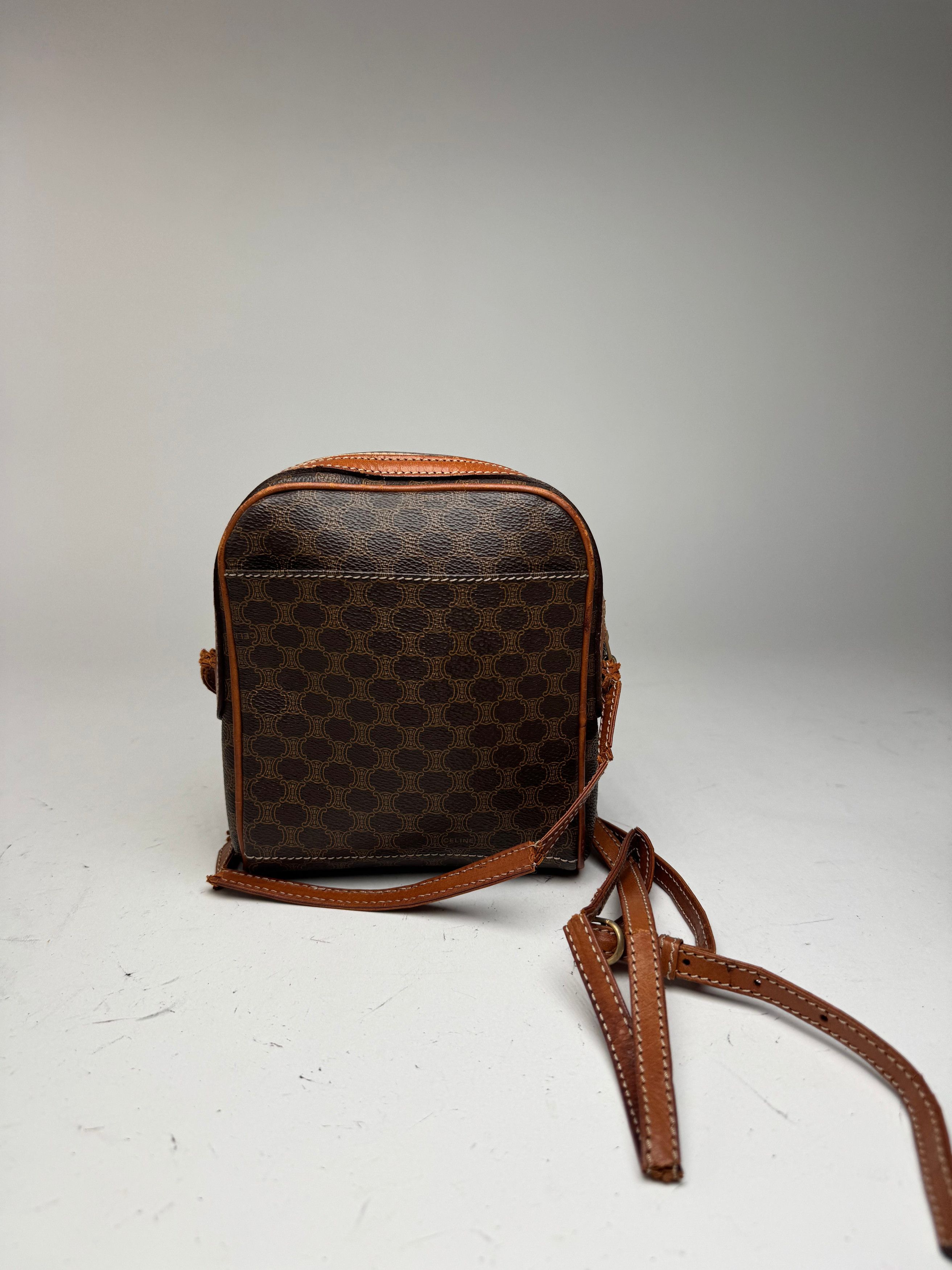 Celine Vintage Triomphe Monogramm Bag Brown Size ONE SIZE - 6 Thumbnail