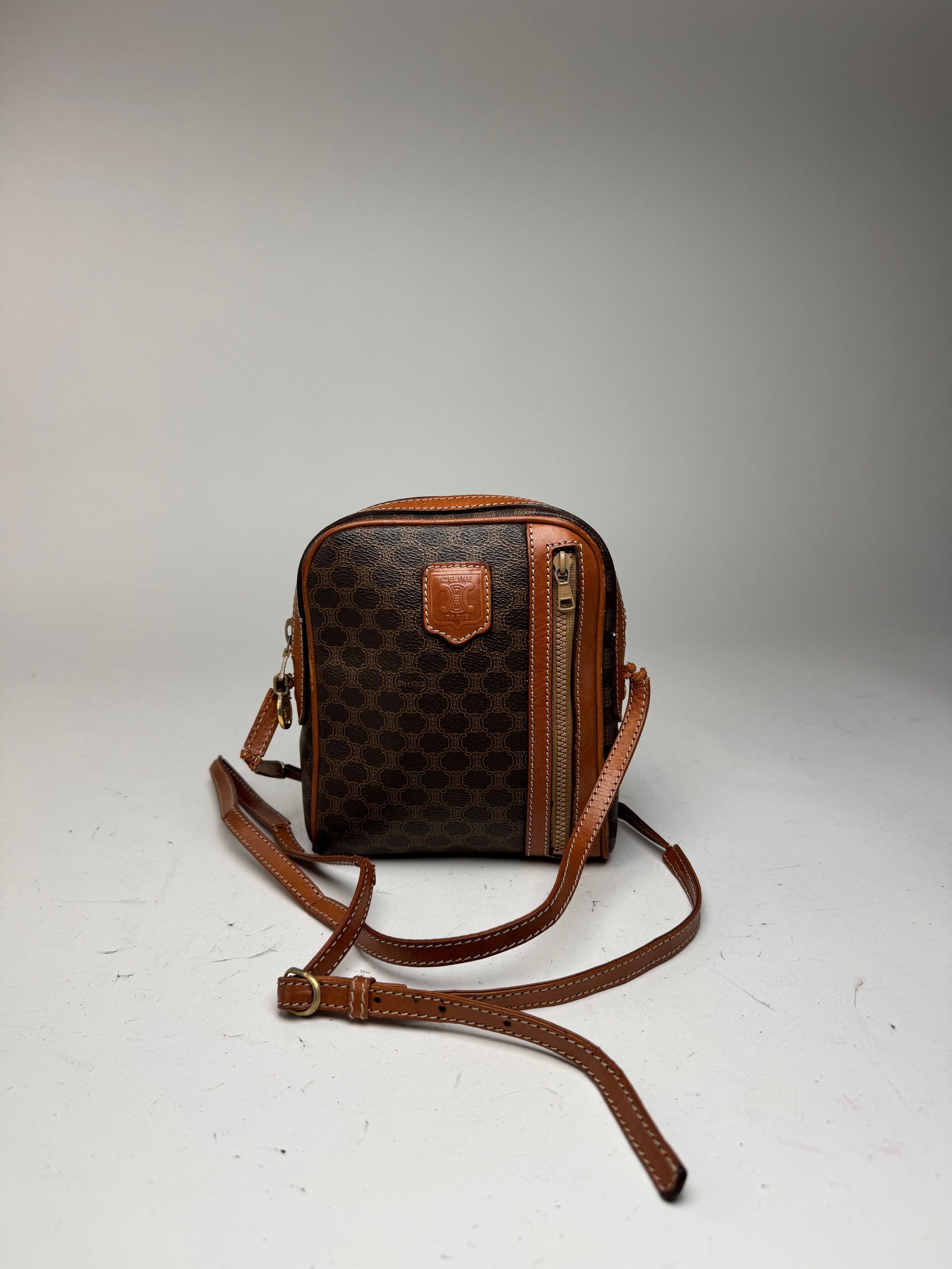 Celine Vintage Triomphe Monogramm Bag Brown Size ONE SIZE - 5 Thumbnail