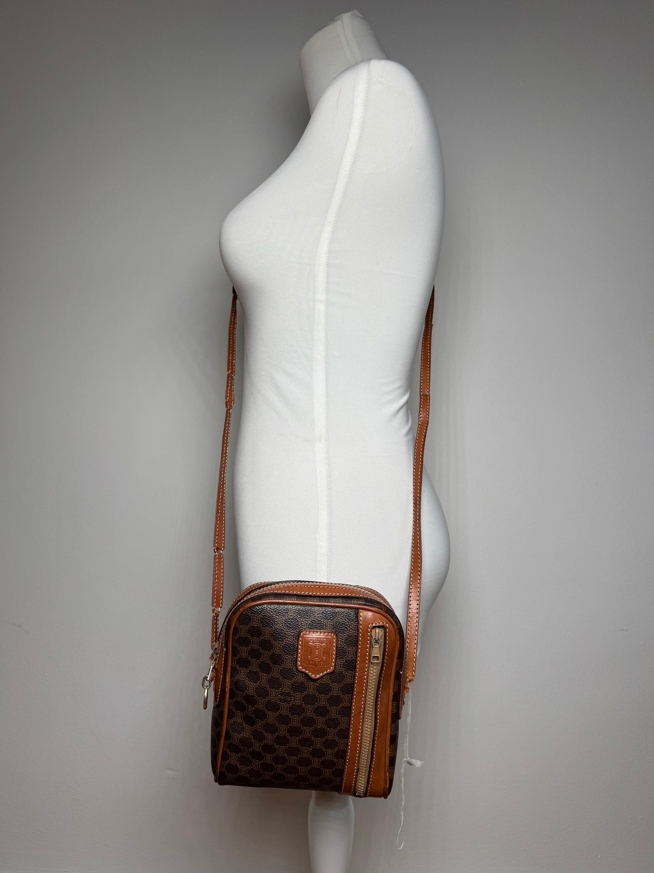 Celine Vintage Triomphe Monogramm Bag Brown Size ONE SIZE - 14 Thumbnail