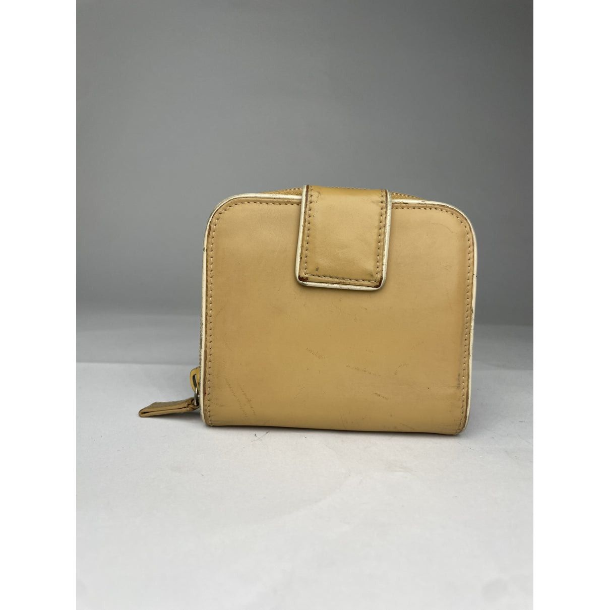 Prada Beige Leather Wallet Size ONE SIZE - 2 Thumbnail