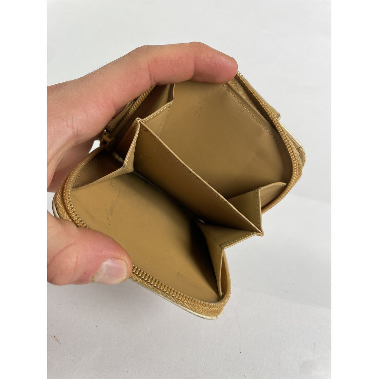 Prada Beige Leather Wallet Size ONE SIZE - 3 Thumbnail