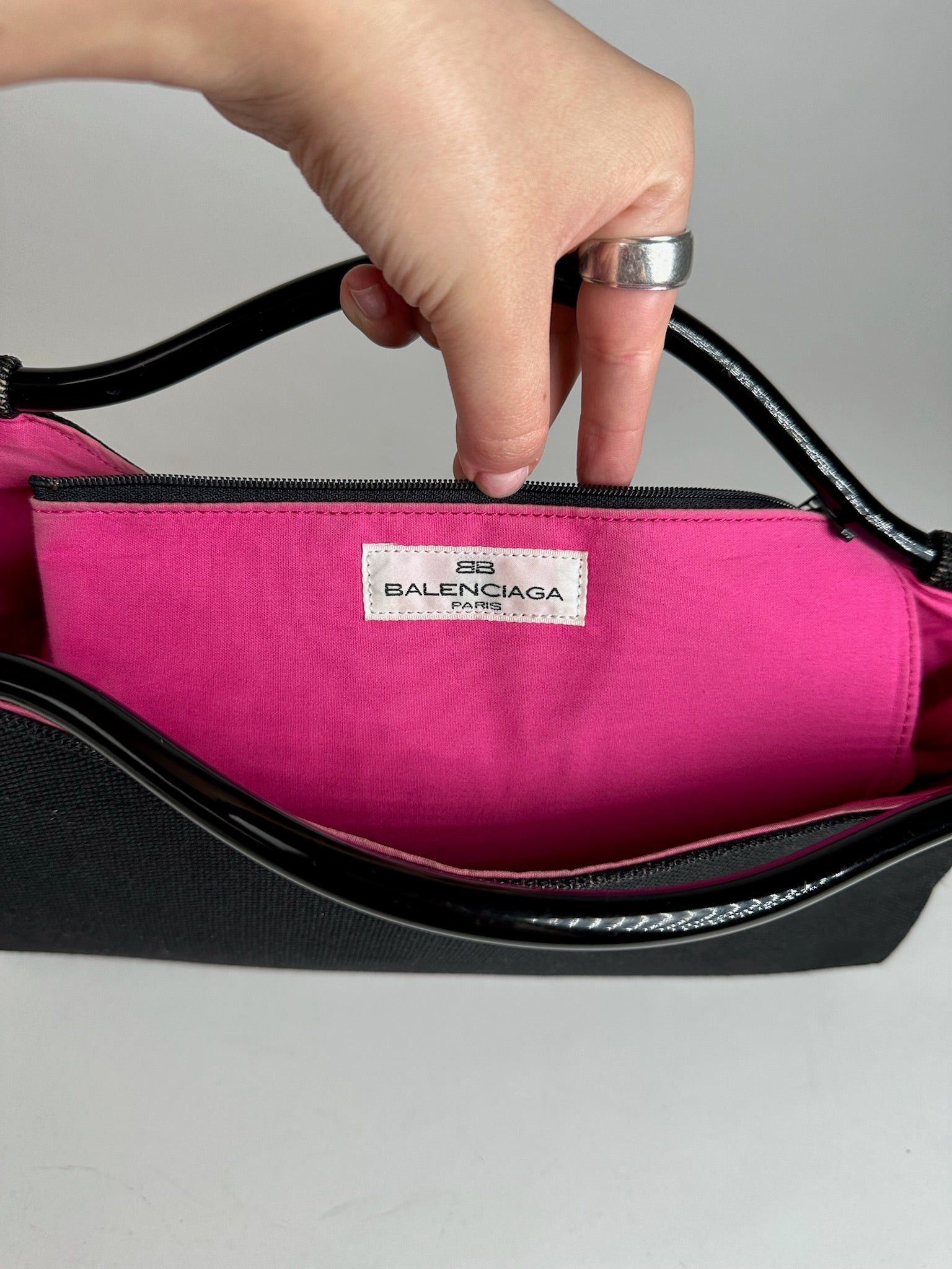 Other Vintage Balenciaga Canvas Bag Black Size ONE SIZE - 2 Thumbnail