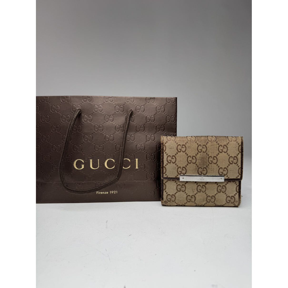 Gucci Zumi Beige Cotton Wallet Size ONE SIZE - 3 Thumbnail