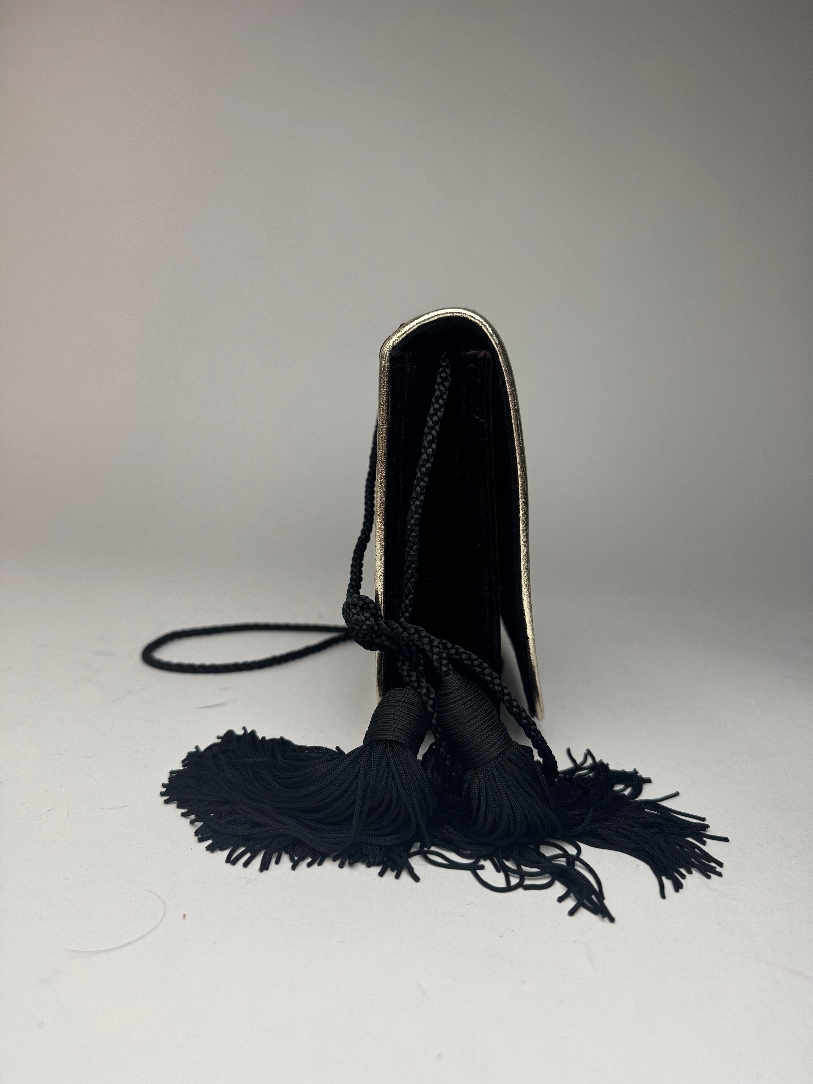 Other Vintage Yves Saint Laurent Samt bag black Size ONE SIZE - 7 Thumbnail