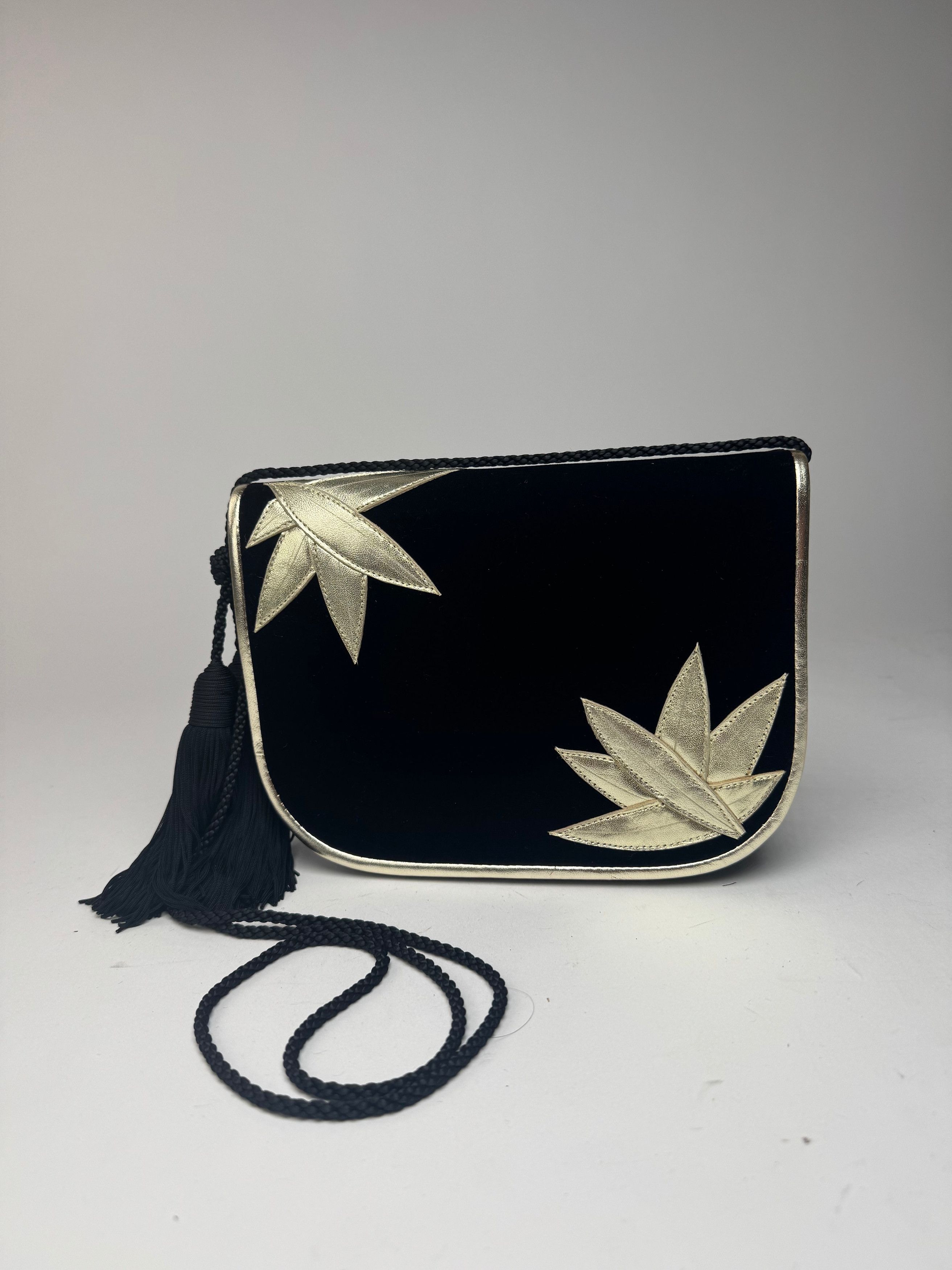 Other Vintage Yves Saint Laurent Samt bag black Size ONE SIZE - 3 Thumbnail