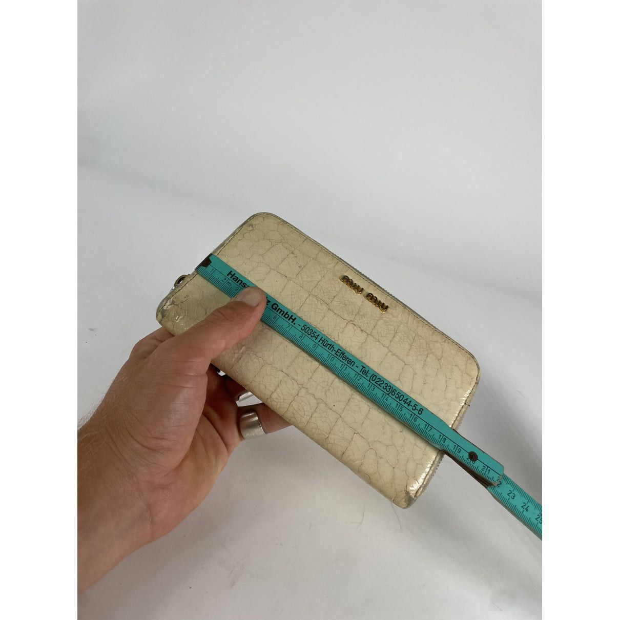 Miu Miu White Leather Wallet Size ONE SIZE - 5 Thumbnail