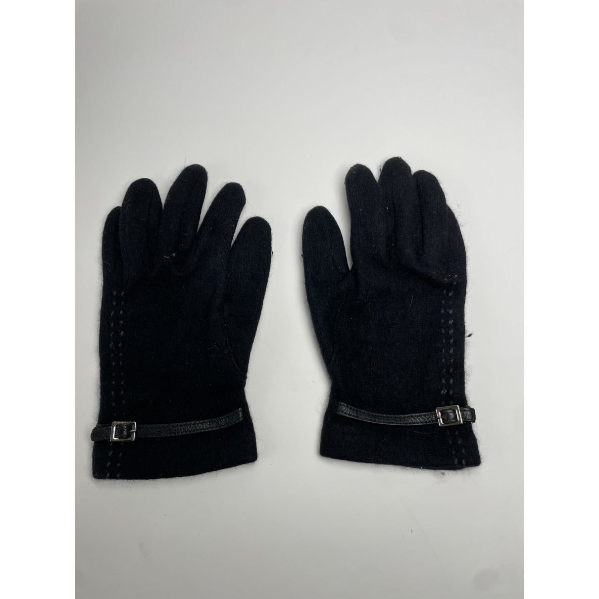Courreges Courrèges Navy Wool Glove Size ONE SIZE - 2 Thumbnail