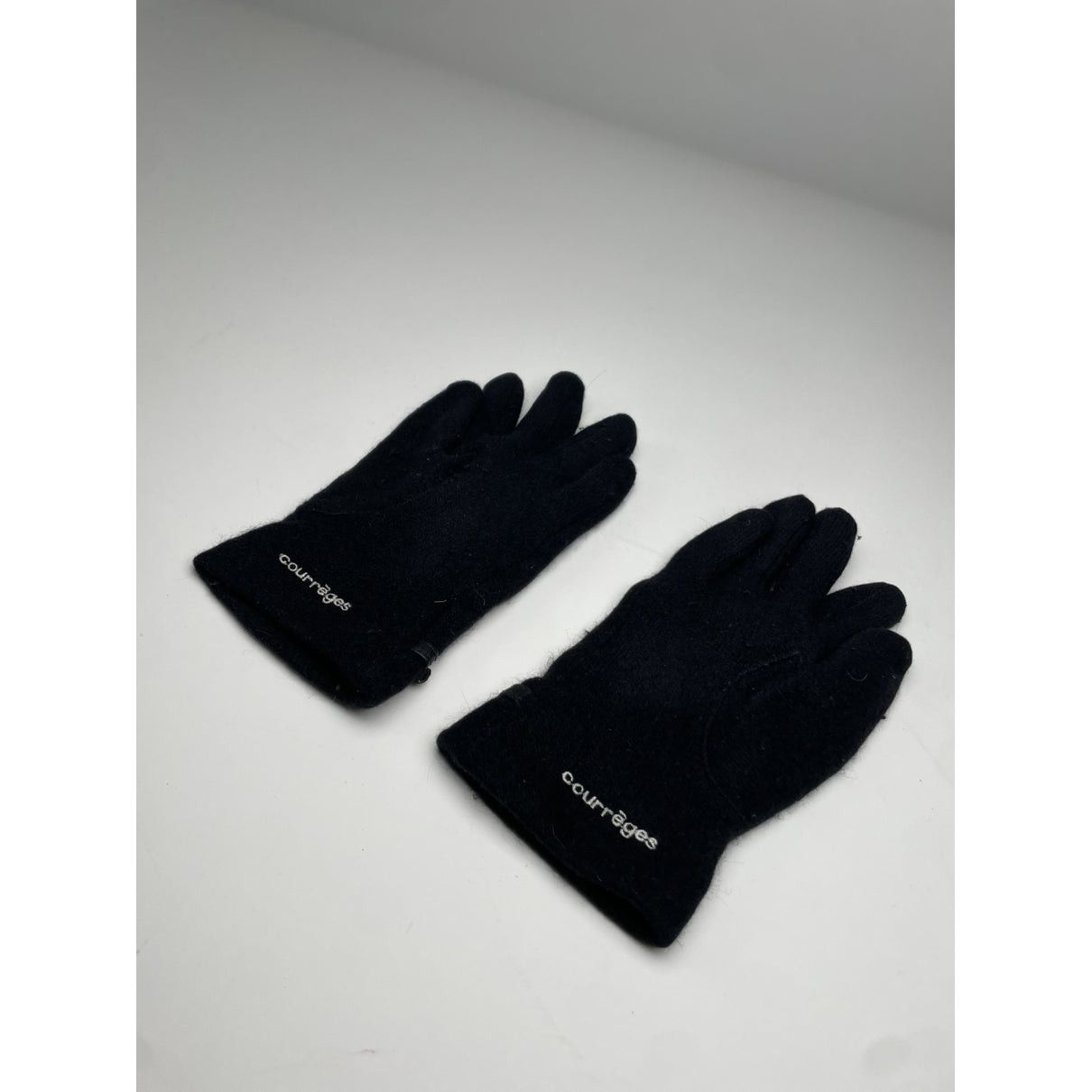 Courreges Courrèges Navy Wool Glove Size ONE SIZE - 5 Thumbnail